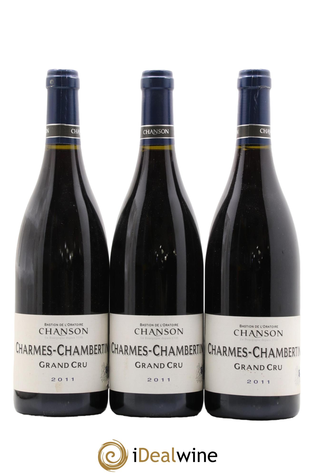 Charmes-Chambertin Grand Cru Chanson 2011 - Lotto di 3 bottiglie - 0