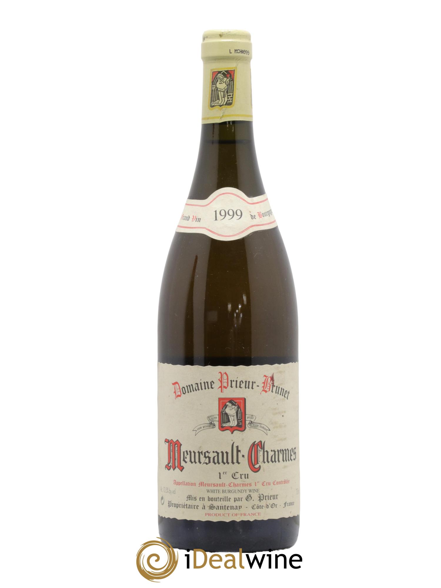 Meursault 1er Cru Charmes Prieur Brunet  1999 - Lot of 1 bottle - 0