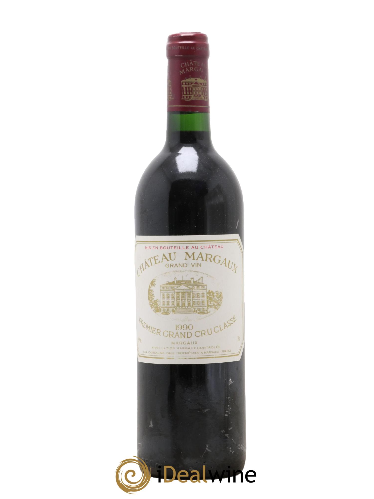 Château Margaux 1er Grand Cru Classé 1990 - Lot de 1 bouteille - 0