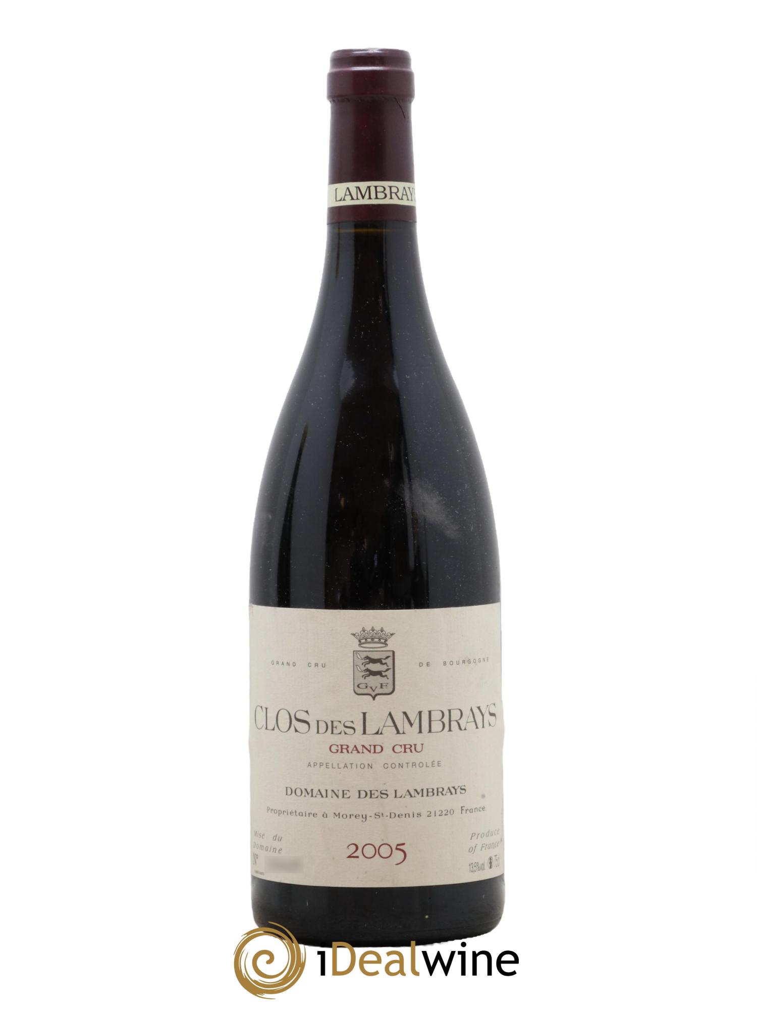 Clos des Lambrays Grand Cru Domaine des Lambrays 2005 - Lot de 1 bouteille - 0