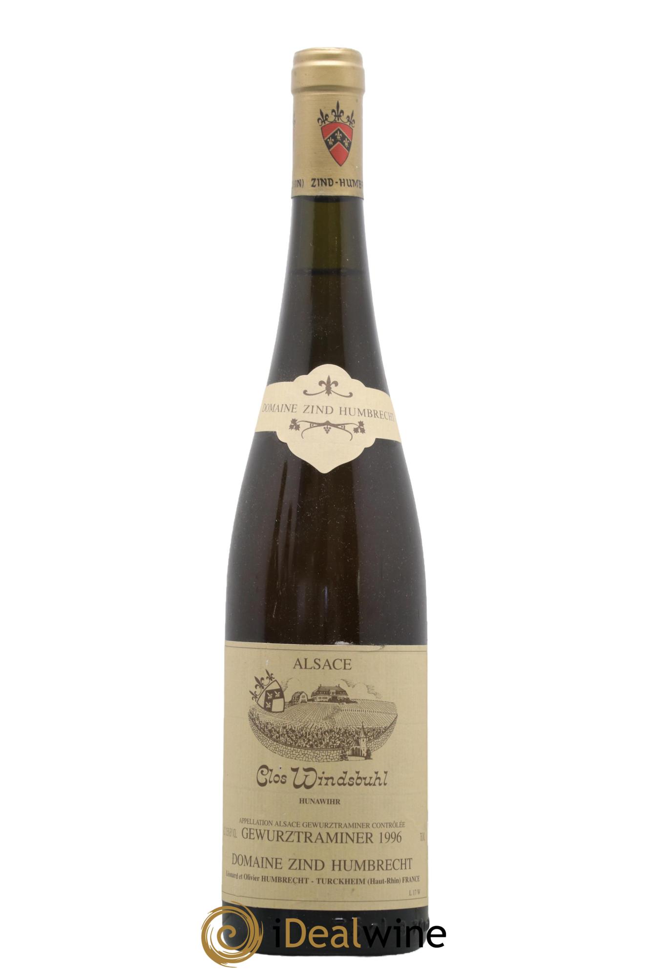 Alsace Gewurztraminer Clos Windsbuhl Zind-Humbrecht (Domaine) 1996 - Lot de 1 bouteille - 0