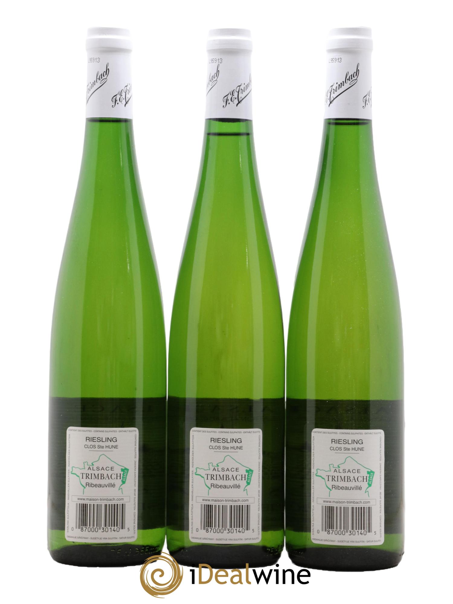 Alsace Riesling Clos Sainte-Hune Trimbach (Domaine)  2009 - Lotto di 3 bottiglie - 1