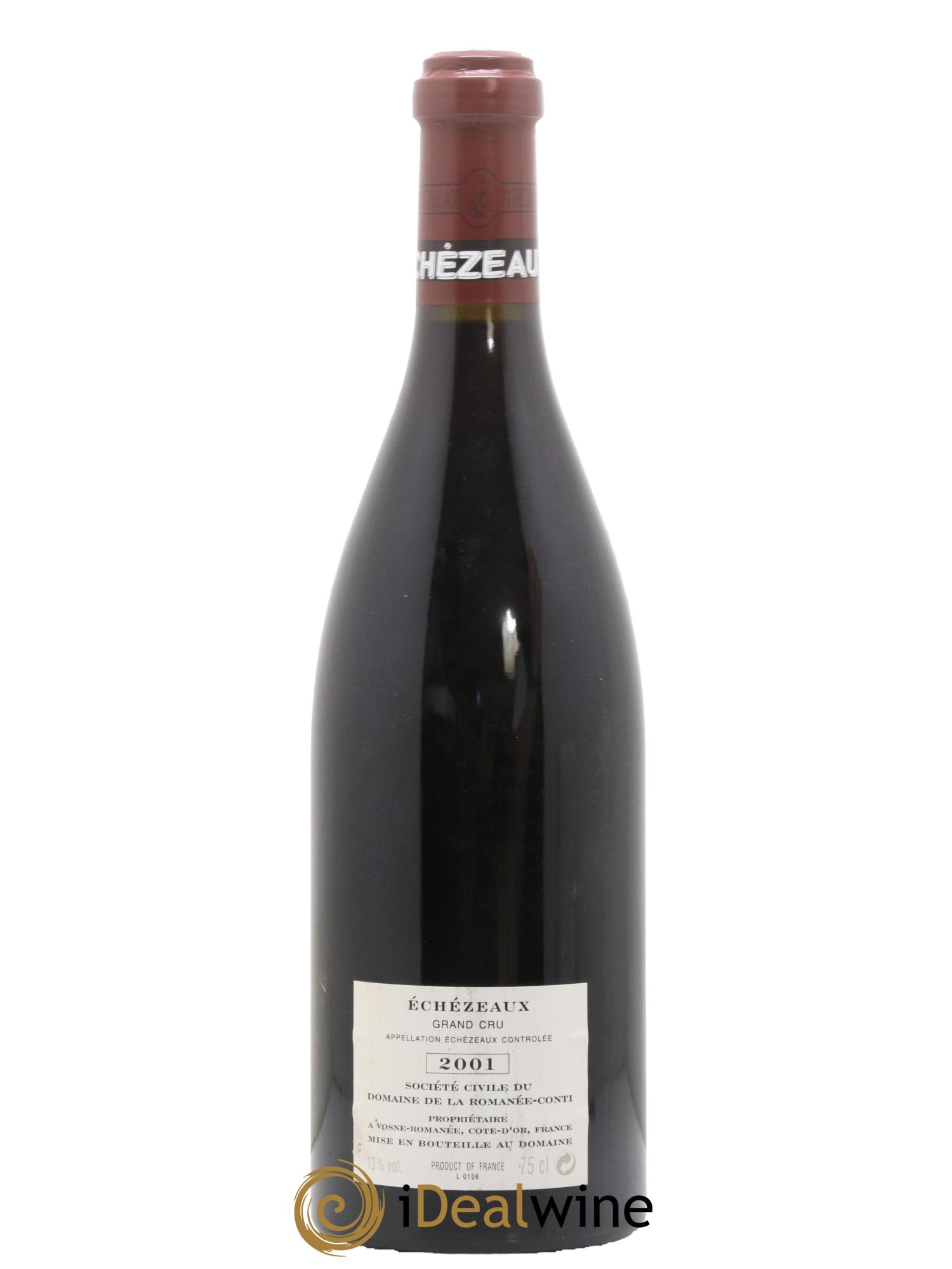 Echezeaux Grand Cru Domaine de la Romanée-Conti 2001 - Lot de 1 bouteille - 1