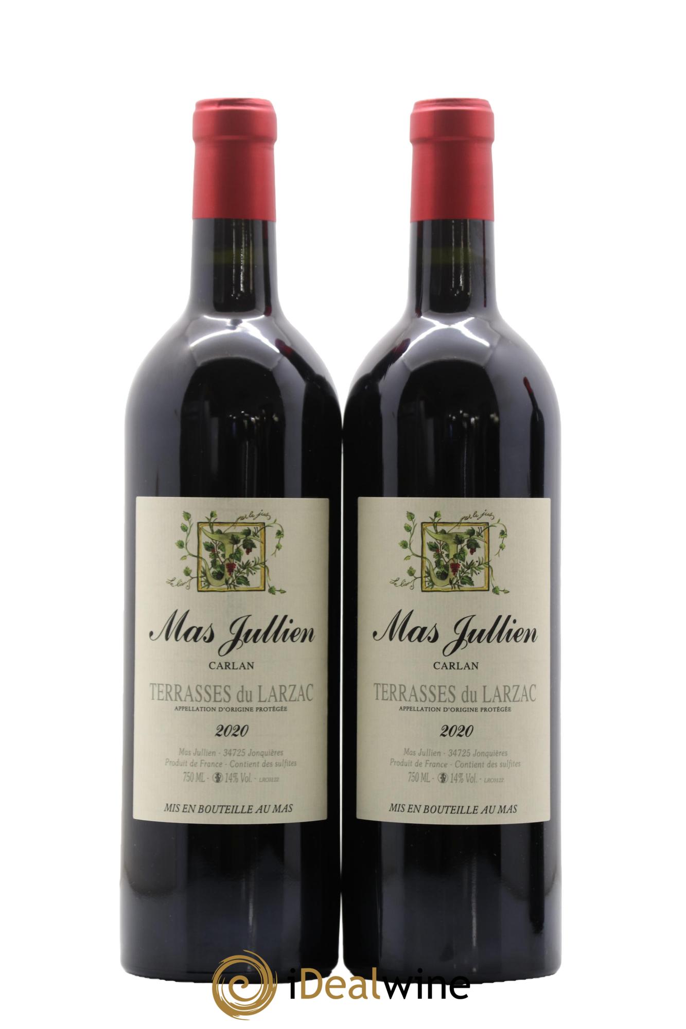 Coteaux du Languedoc - Terrasses du Larzac Mas Jullien Carlan Olivier Jullien 2020 - Lot de 2 bouteilles - 0