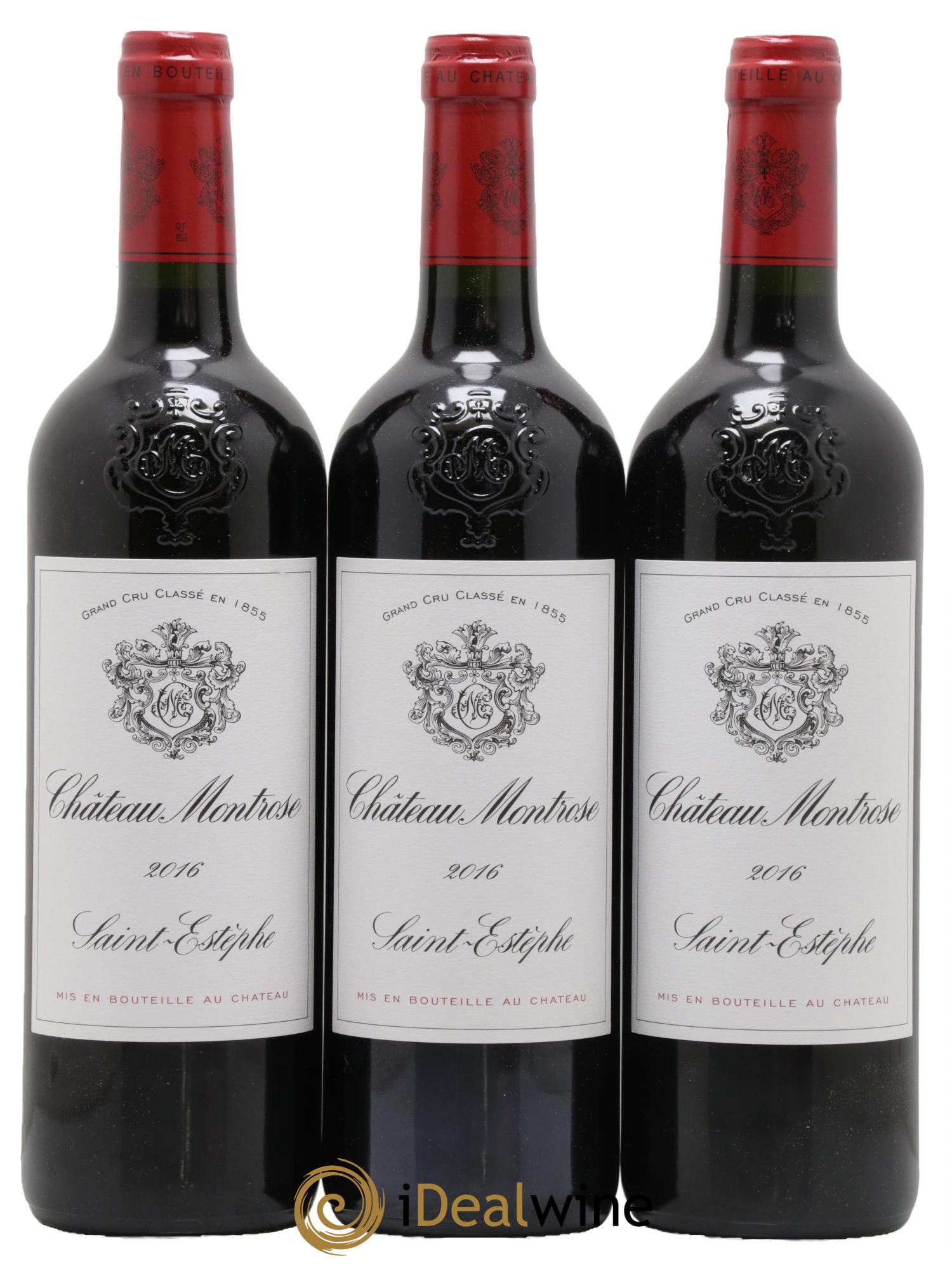 Château Montrose 2ème Grand Cru Classé 2016 - Lotto di 3 bottiglie - 0