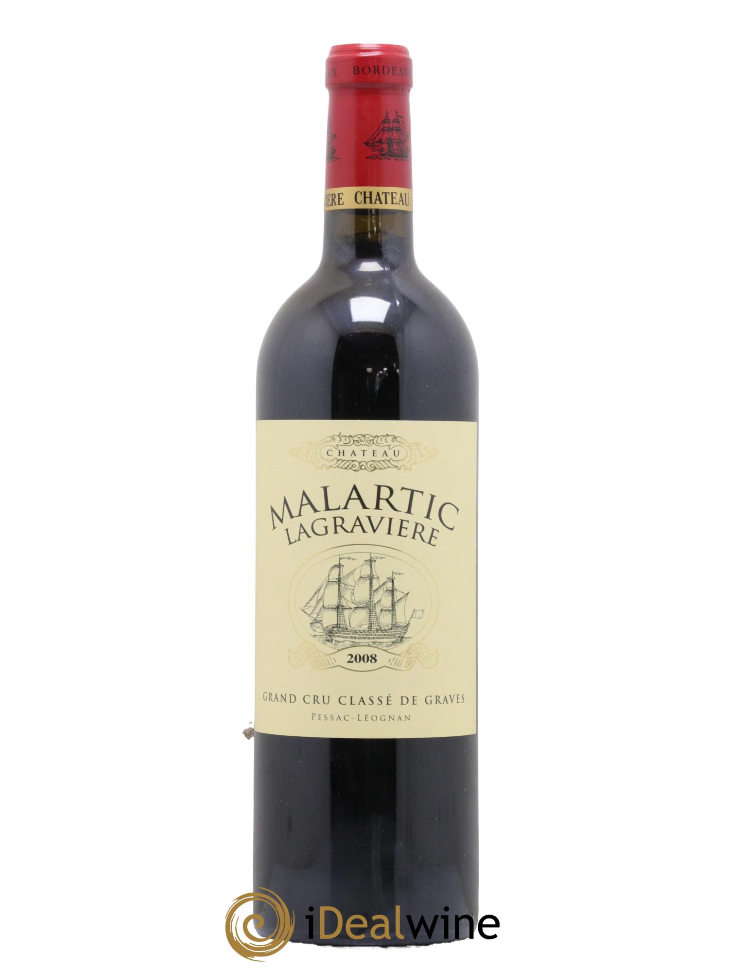 Château Malartic-Lagravière Cru Classé de Graves  2008 - Lot de 1 bouteille - 0