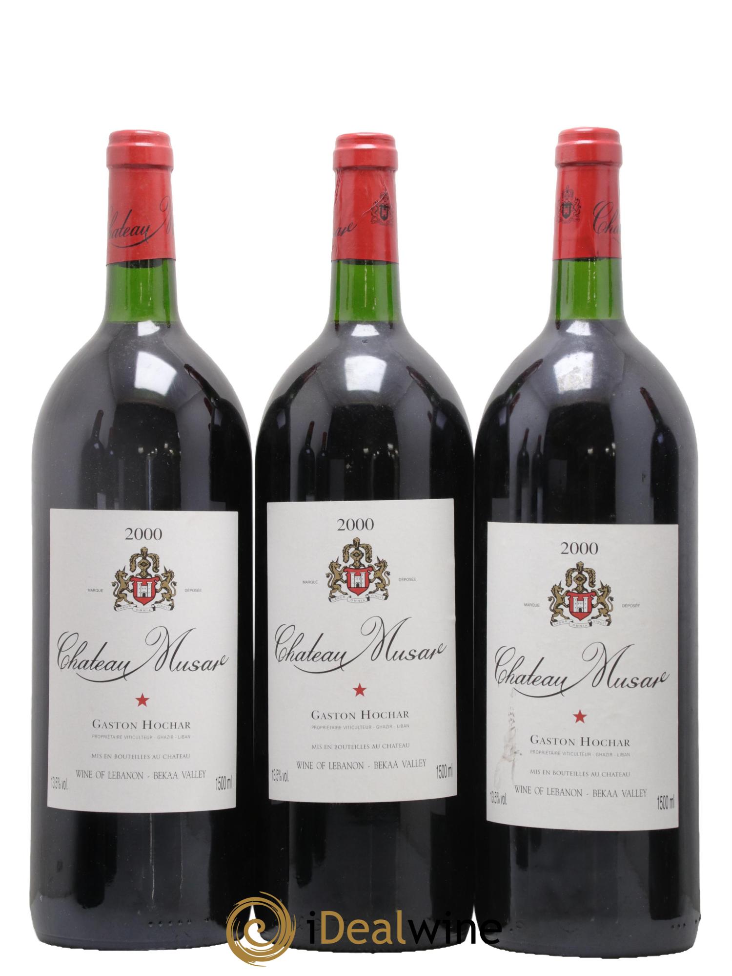 Château Musar Serge Hochar 2000 - Lot de 3 magnums - 0