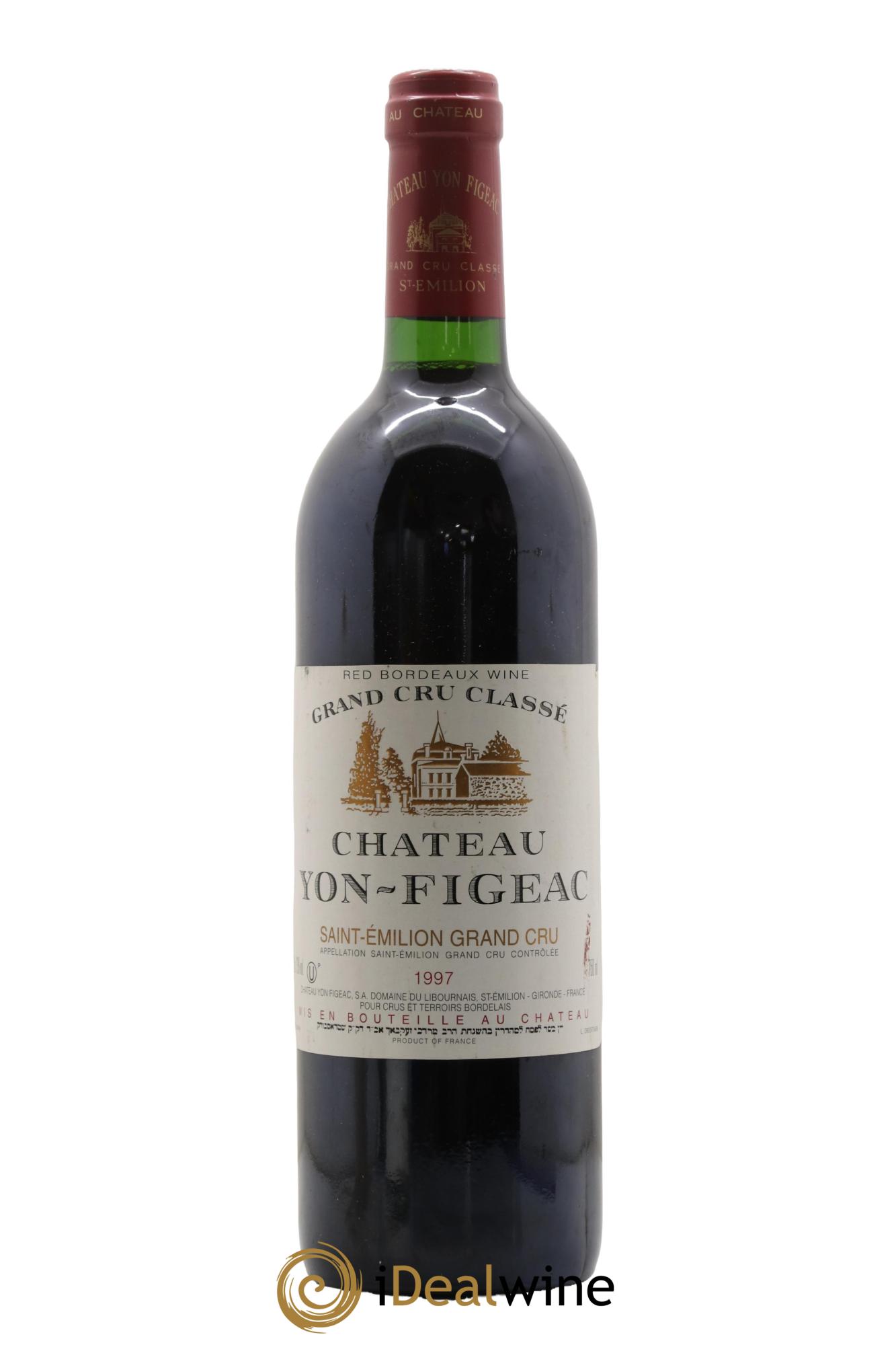 Château Yon Figeac Grand Cru Classé  1997 - Lot de 1 bouteille - 0