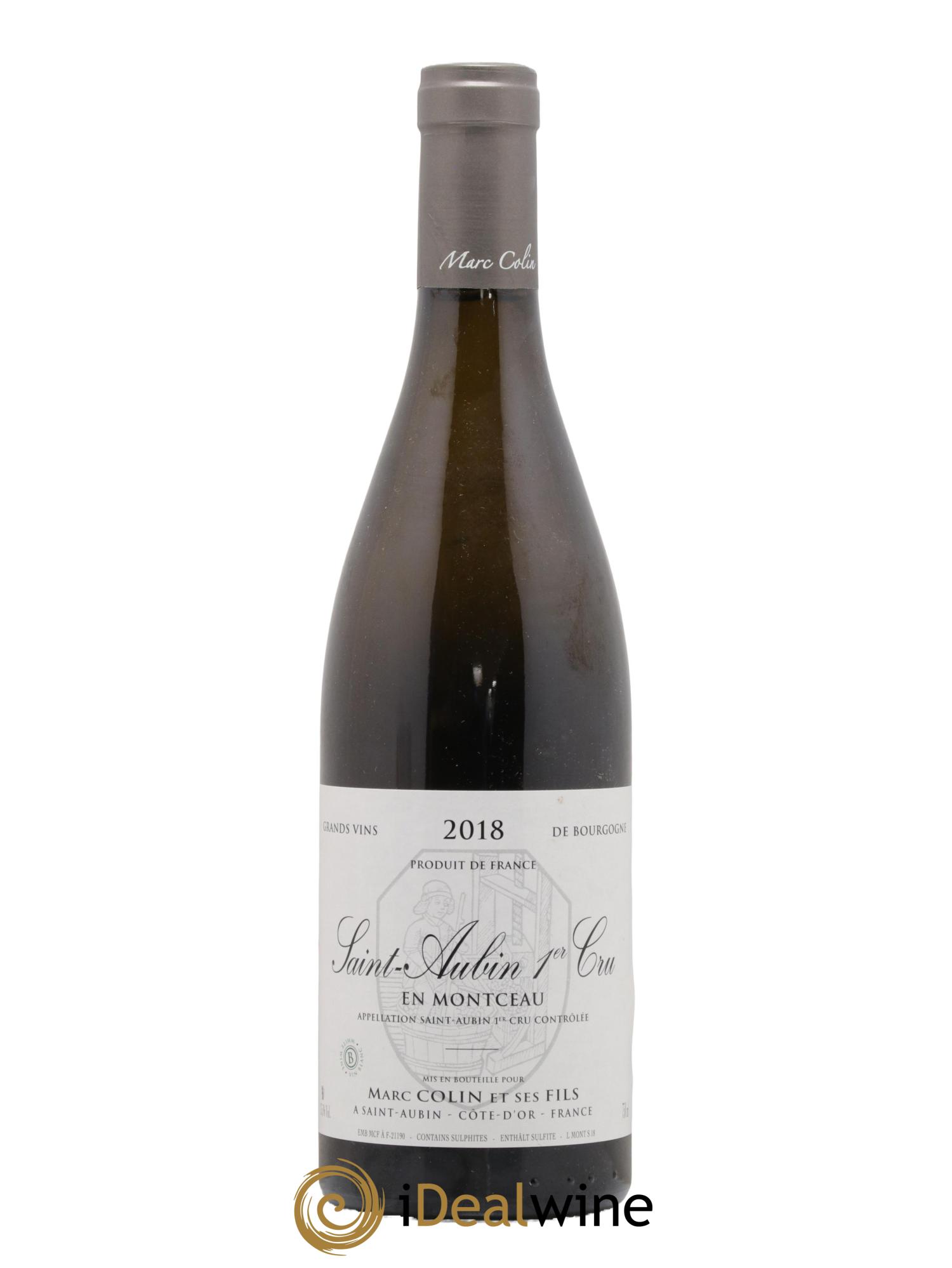 Saint-Aubin 1er Cru En Montceau Marc Colin & Fils  2018 - Posten von 1 Flasche - 0