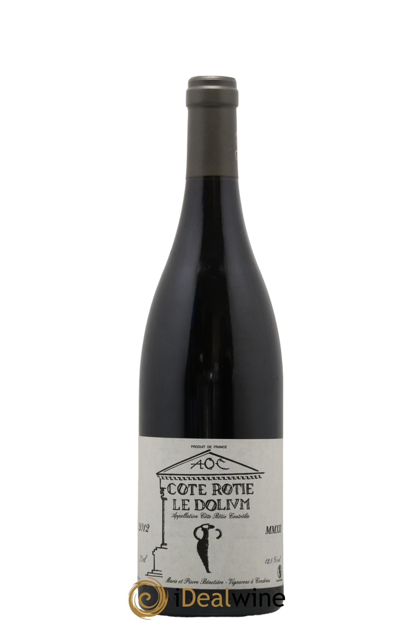 Côte-Rôtie Le Dolium Marie et Pierre Bénetière (Domaine)  2012 - Lot of 1 bottle - 0