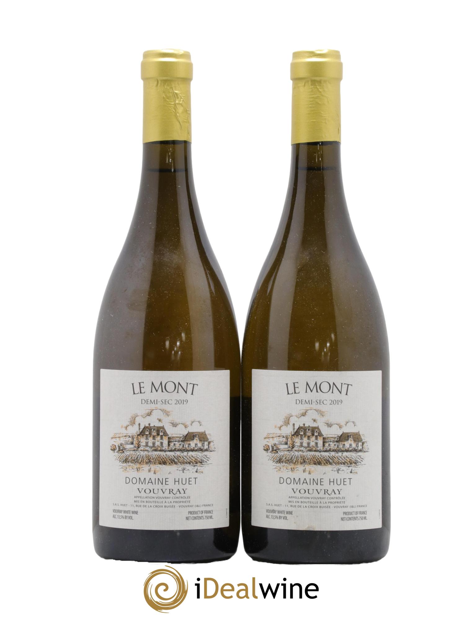 Vouvray Le Mont Demi-Sec Domaine Huet  2019 - Lot of 2 bottles - 0