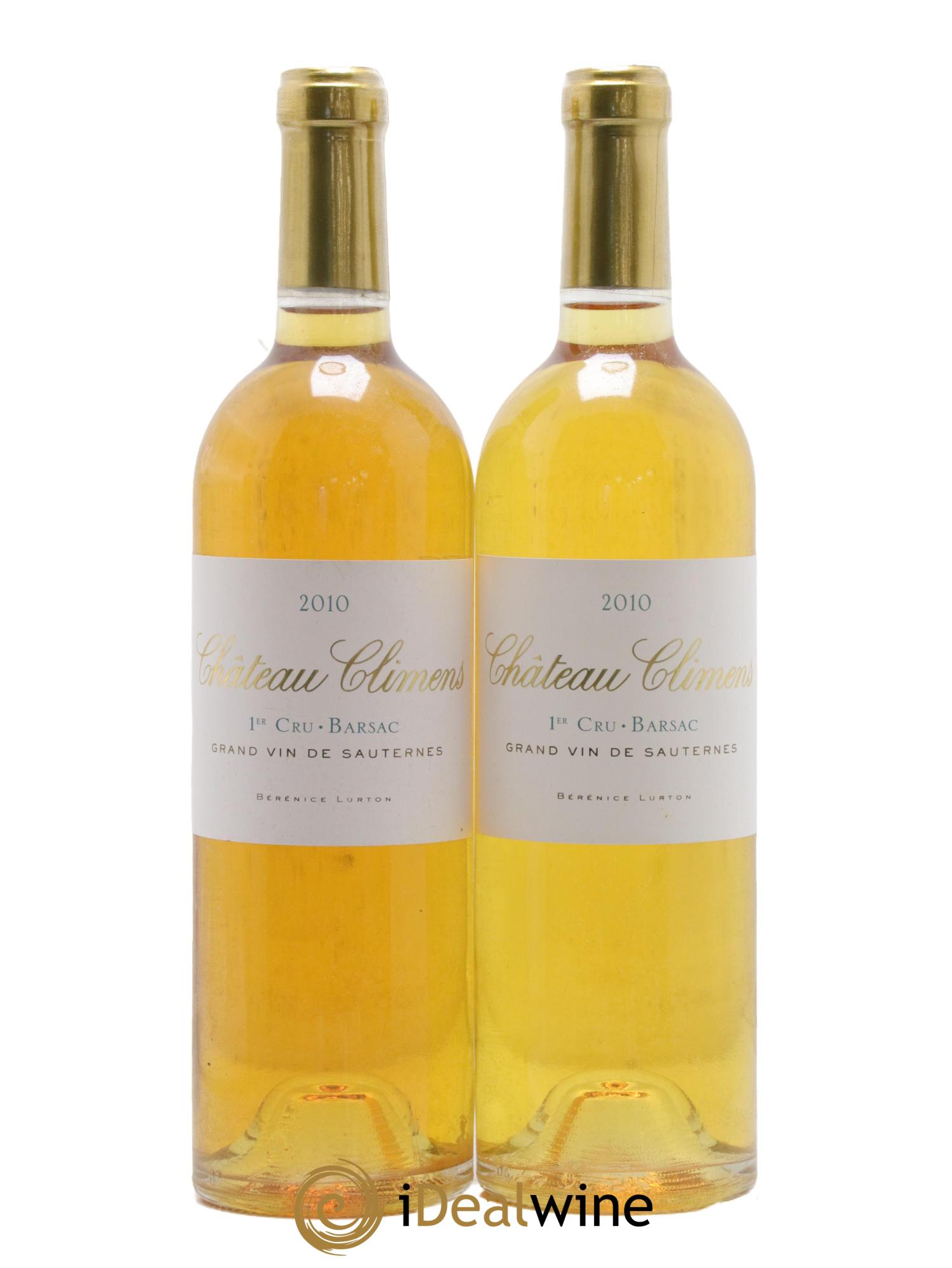 Château Climens 1er Grand Cru Classé 2010 - Lot de 2 bouteilles - 0