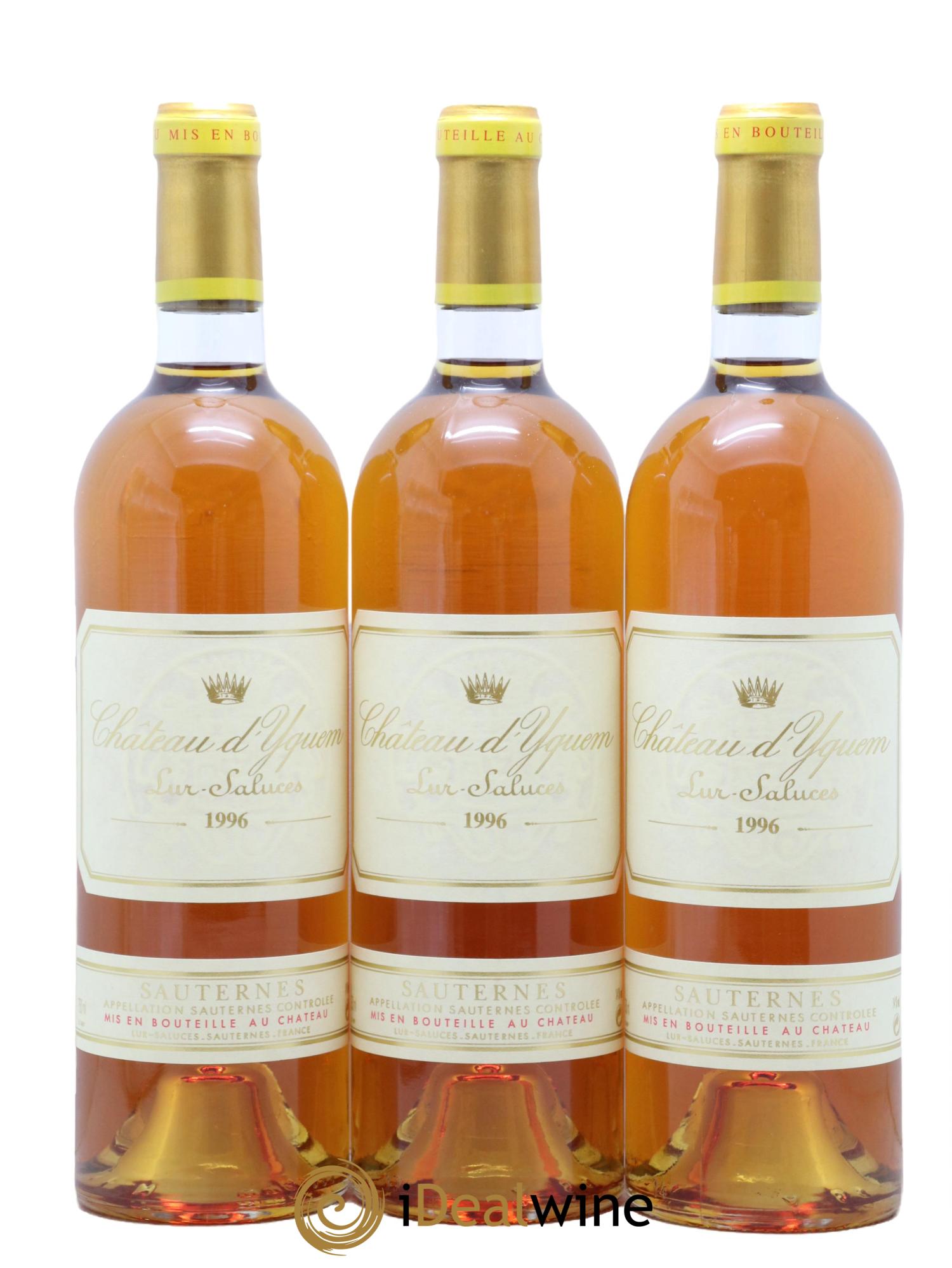 Château d' Yquem 1er Cru Classé Supérieur  1996 - Lotto di 6 bottiglie - 2