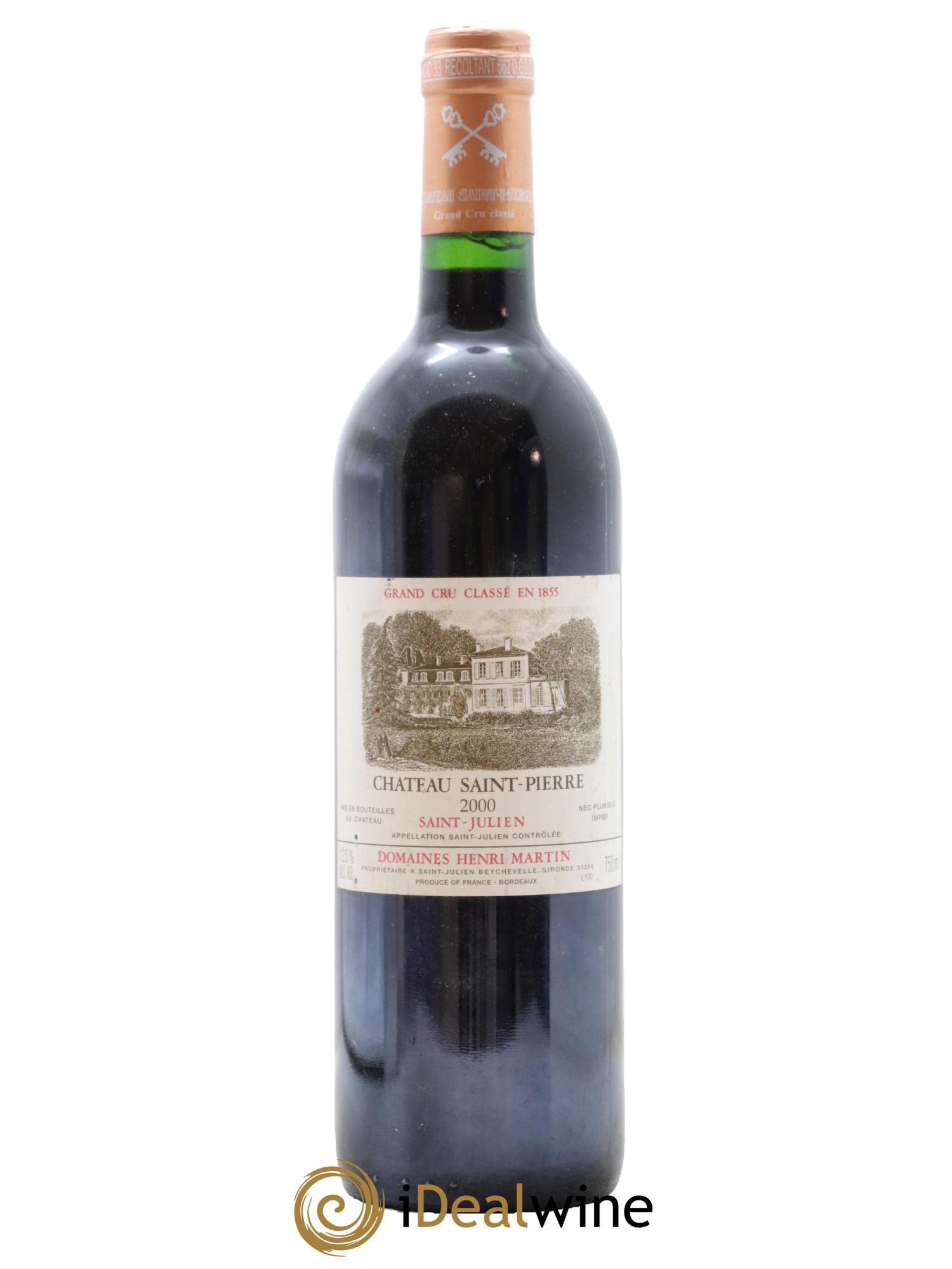 Château Saint-Pierre 4ème Grand Cru Classé 2000 - Lot of 1 bottle - 0