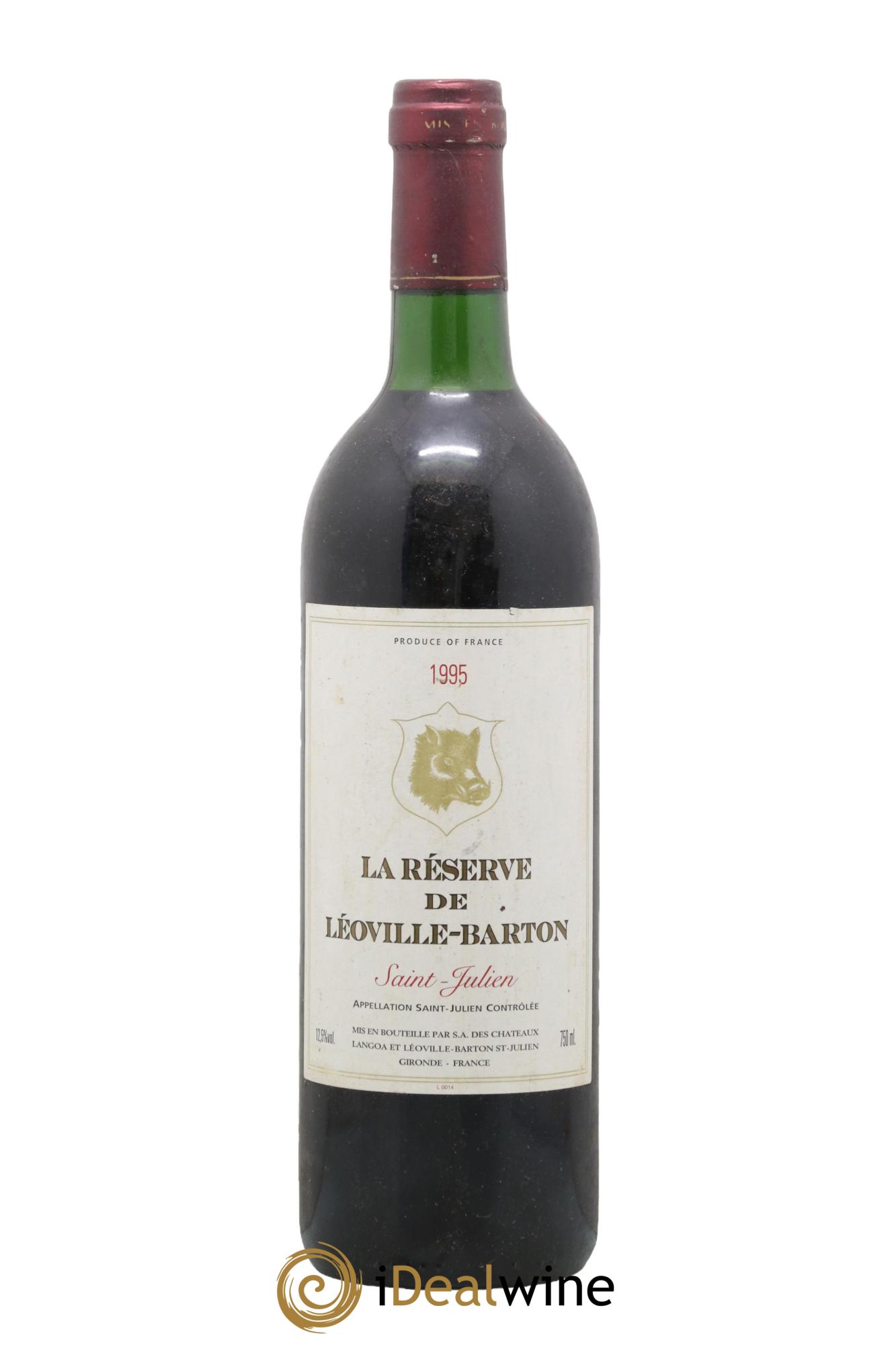 La Réserve de Léoville Barton 1995 - Posten von 1 Flasche - 0