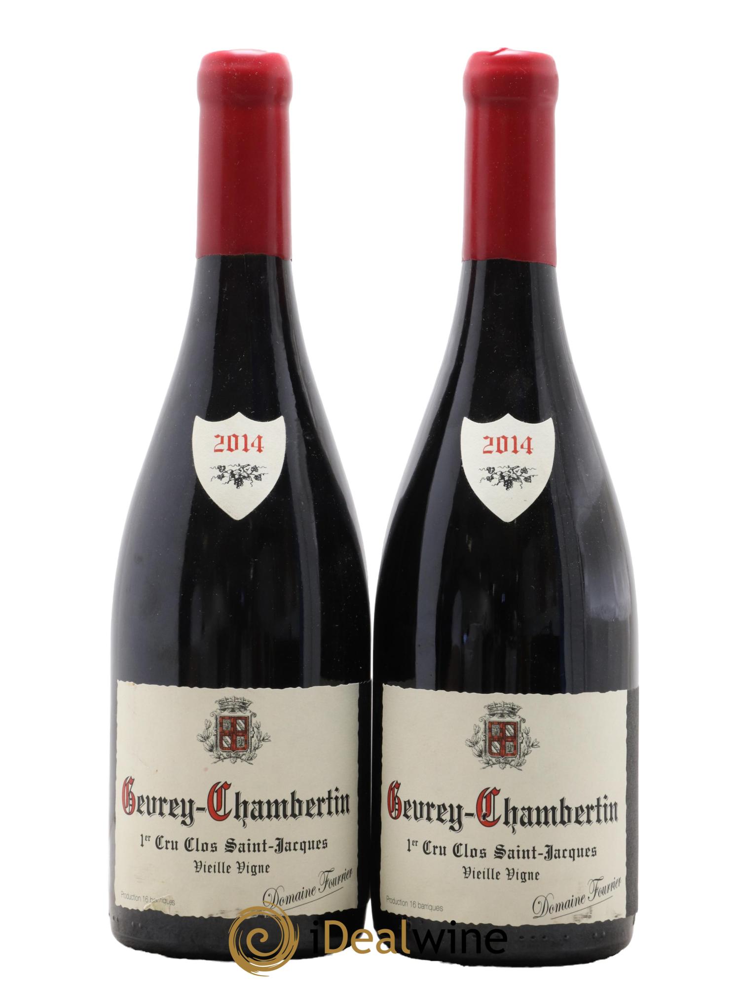 Gevrey-Chambertin 1er Cru Clos Saint-Jacques Vieille Vigne Fourrier (Domaine)  2014 - Lot de 2 bouteilles - 0