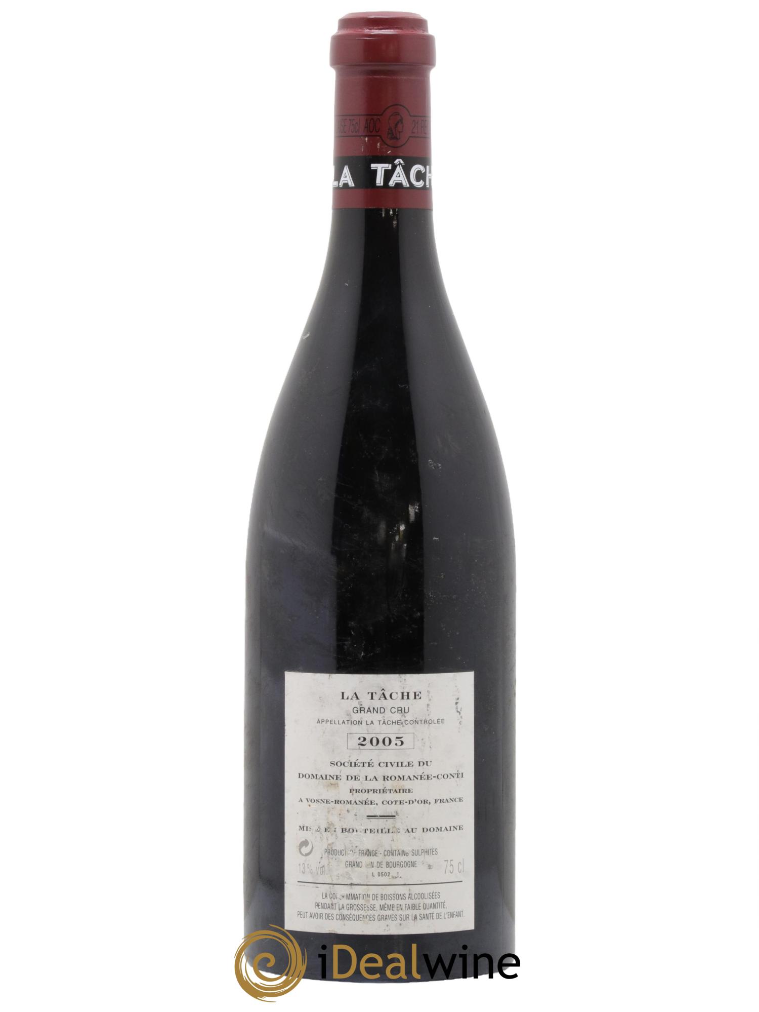 La Tâche Grand Cru Domaine de la Romanée-Conti 2005 - Lotto di 1 bottiglia - 1