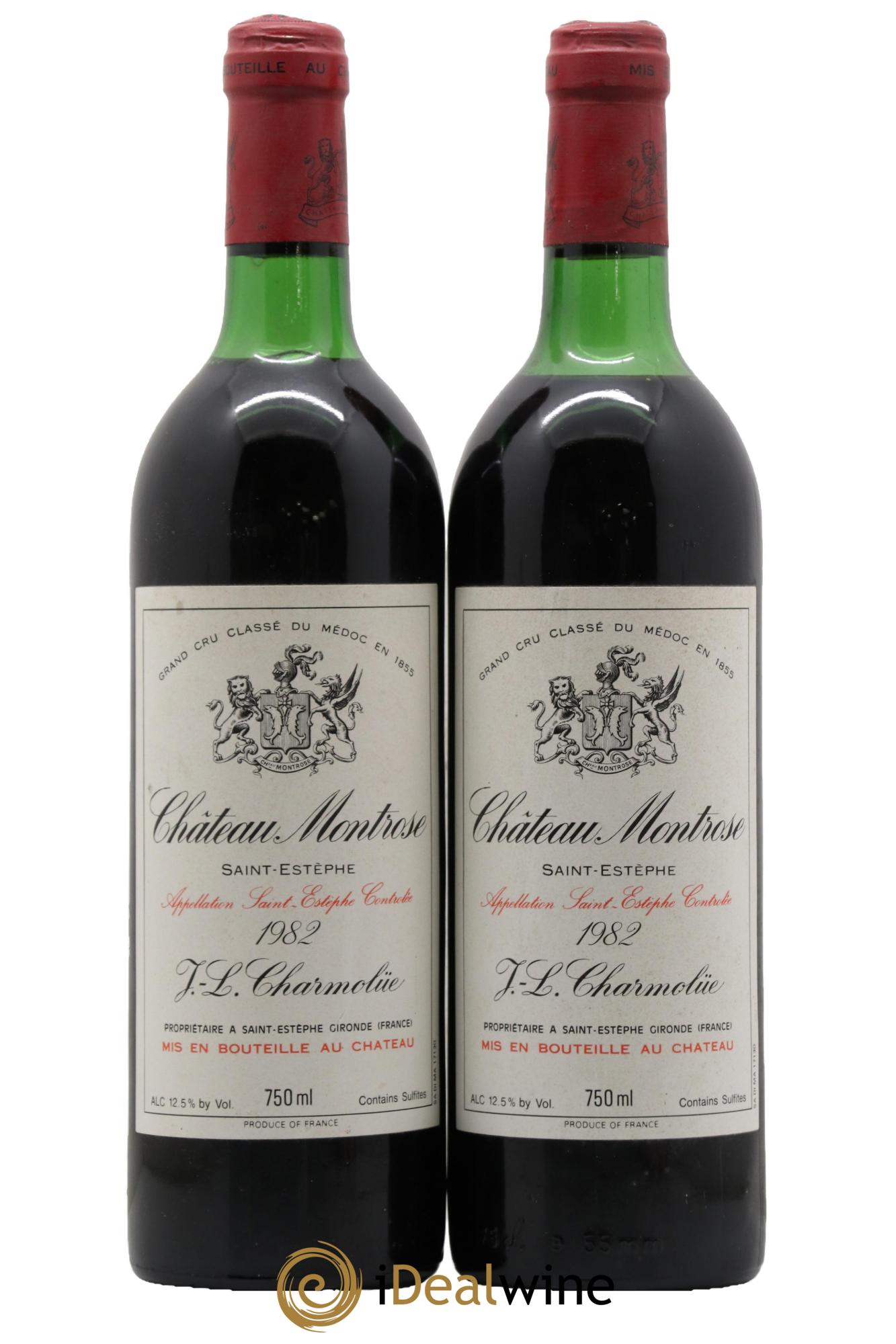 Château Montrose 2ème Grand Cru Classé 1982 - Lot de 2 bouteilles - 0