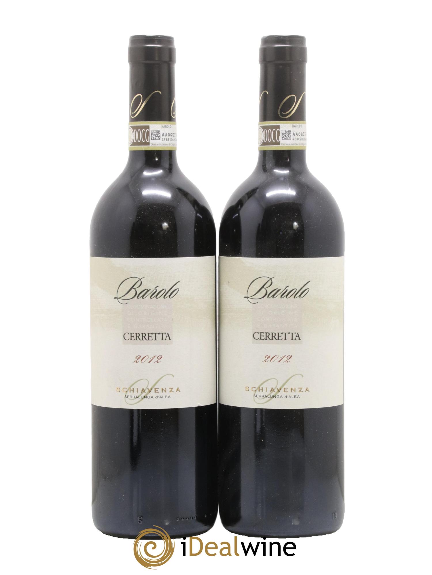 Barolo DOCG Cerretta Schiavenza 2012 - Posten von 2 Flaschen - 0