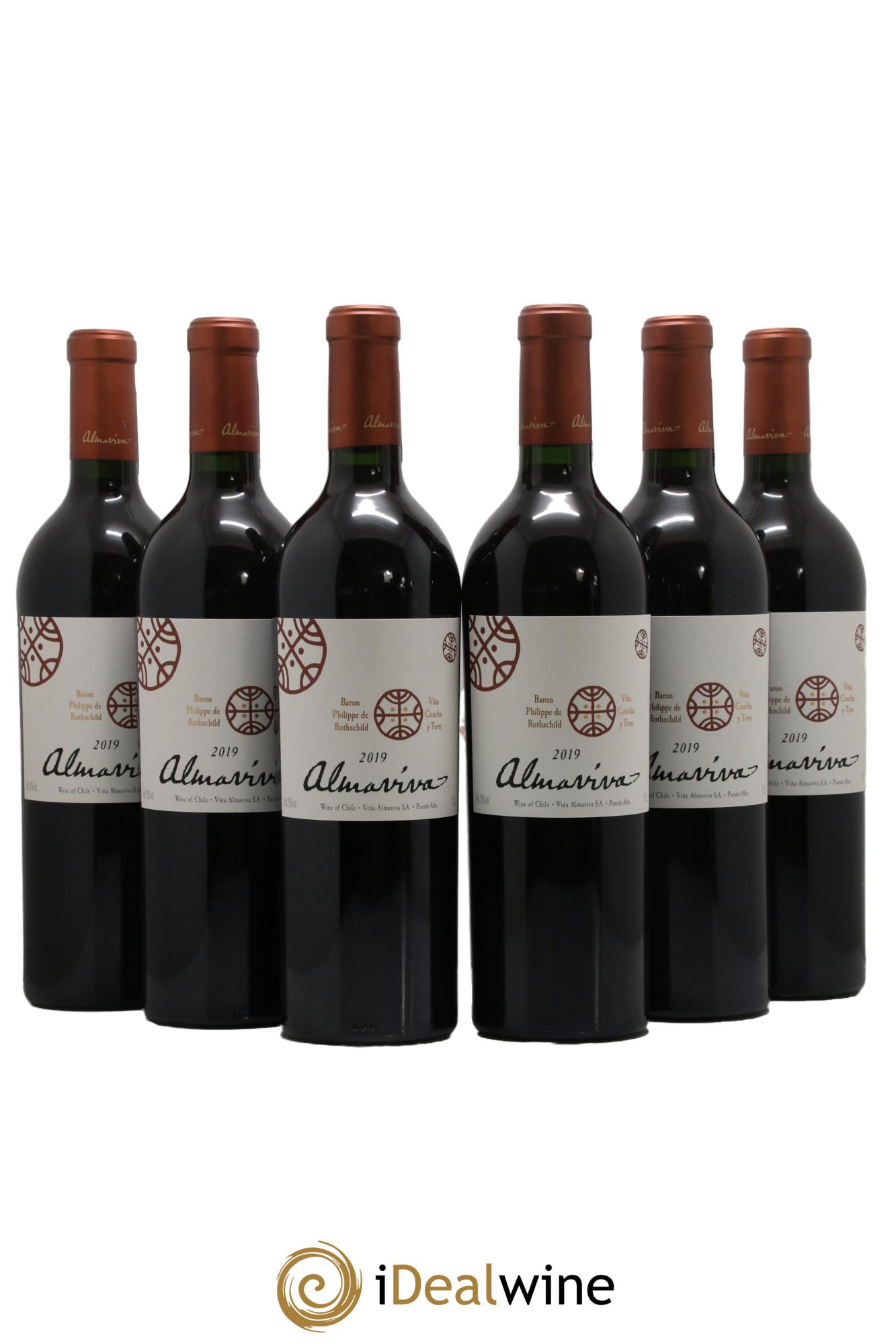 Chili Almaviva Baron P. de Rothschild Concha y Toro 2019 - Lot of 6 bottles - 0