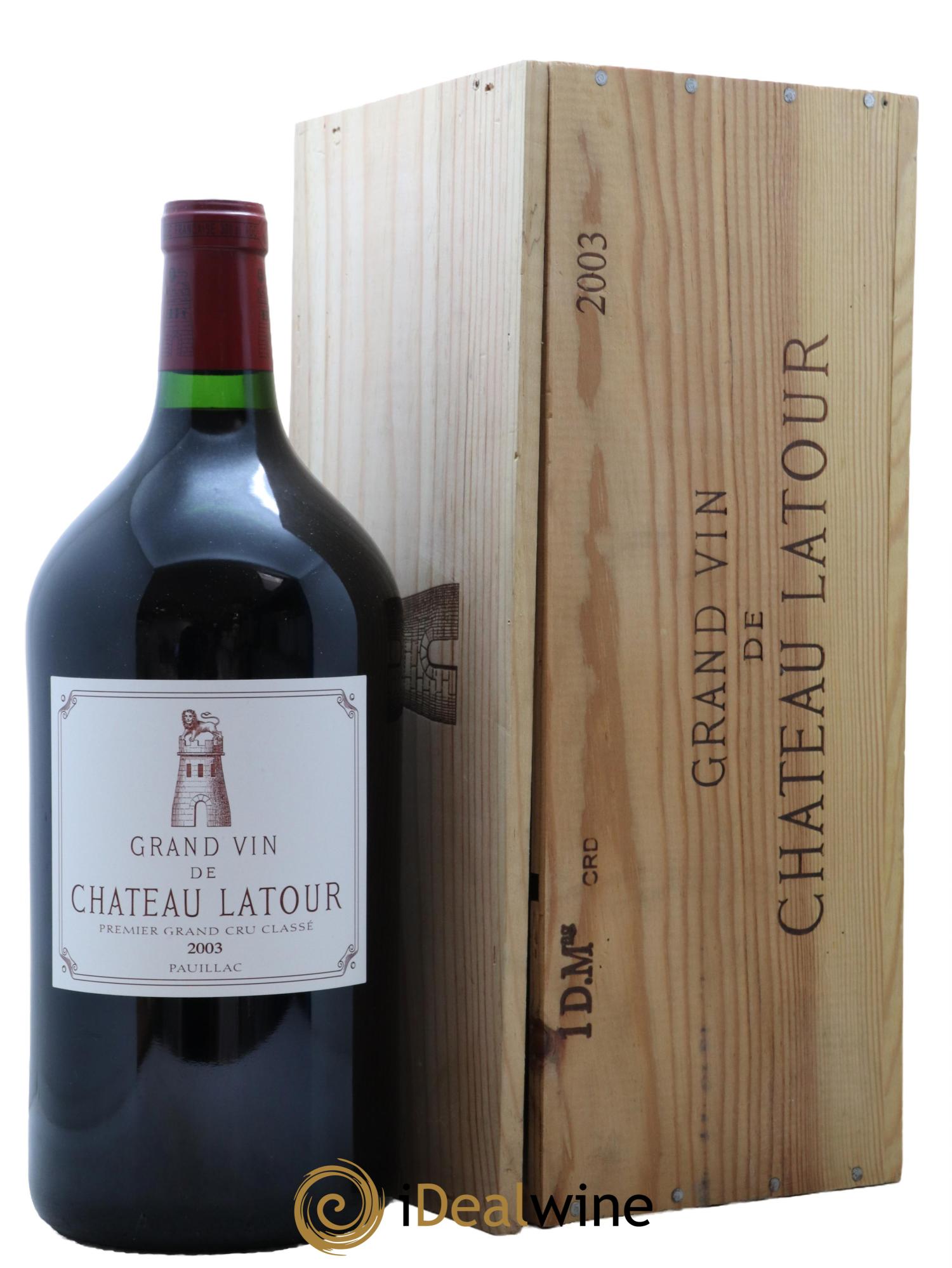 Château Latour 1er Grand Cru Classé  2003 - Posten von 1 Doppel-Magnum - 0