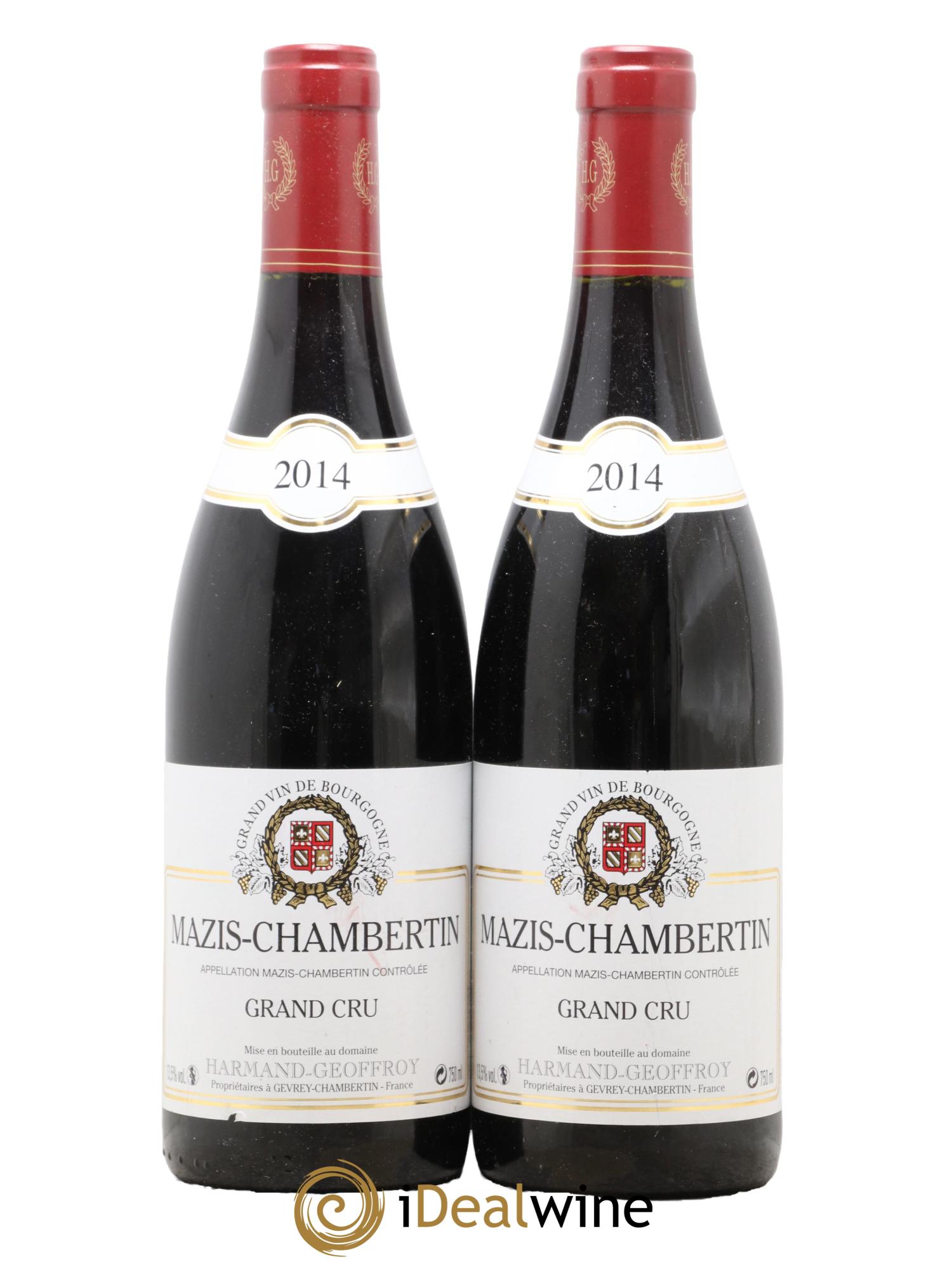 Mazis-Chambertin Grand Cru Harmand-Geoffroy (Domaine) 2014 - Lot of 2 bottles - 0