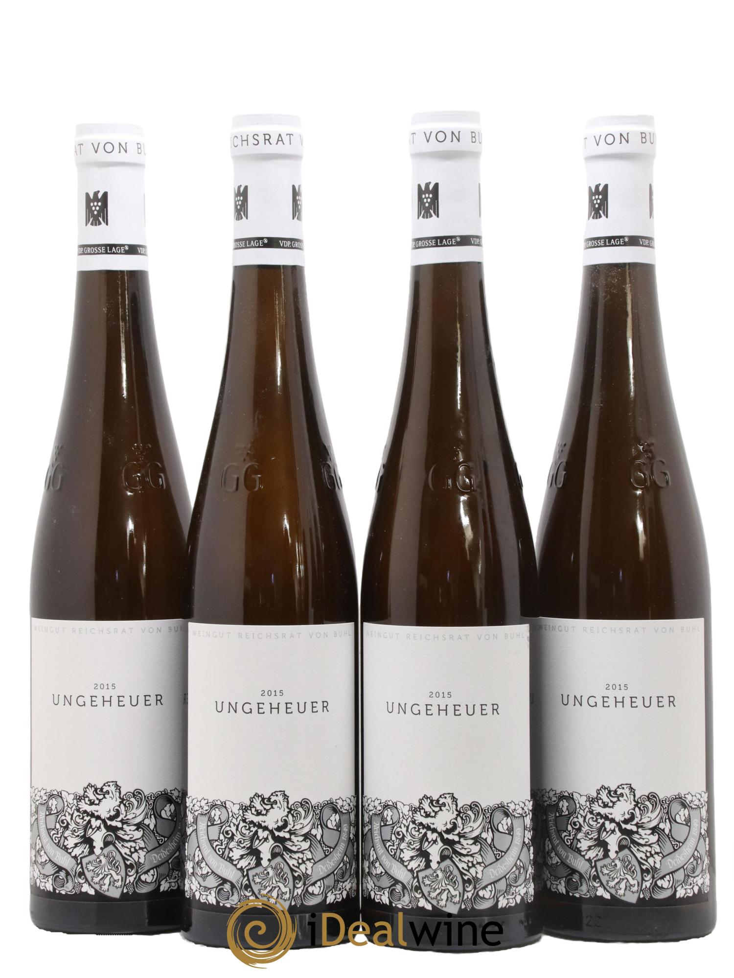 Allemagne Rheingau Pfalz Forster Ungeheuer Riesling Trocken Dr.Bürklin-Wolf Von Bulh 2015 - Posten von 4 Flaschen - 0