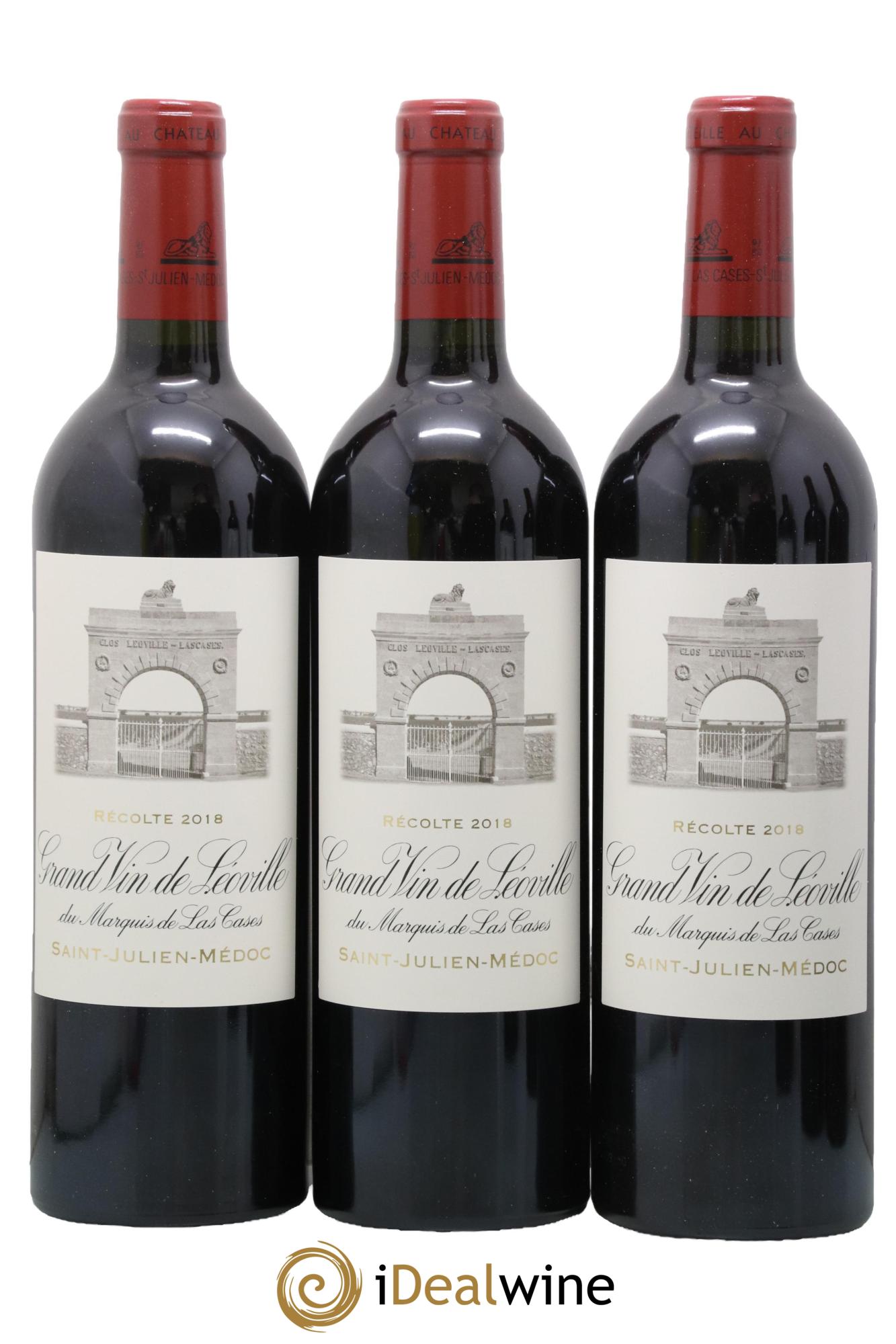 Château Léoville Las Cases 2ème Grand Cru Classé 2018 - Posten von 6 Flaschen - 1