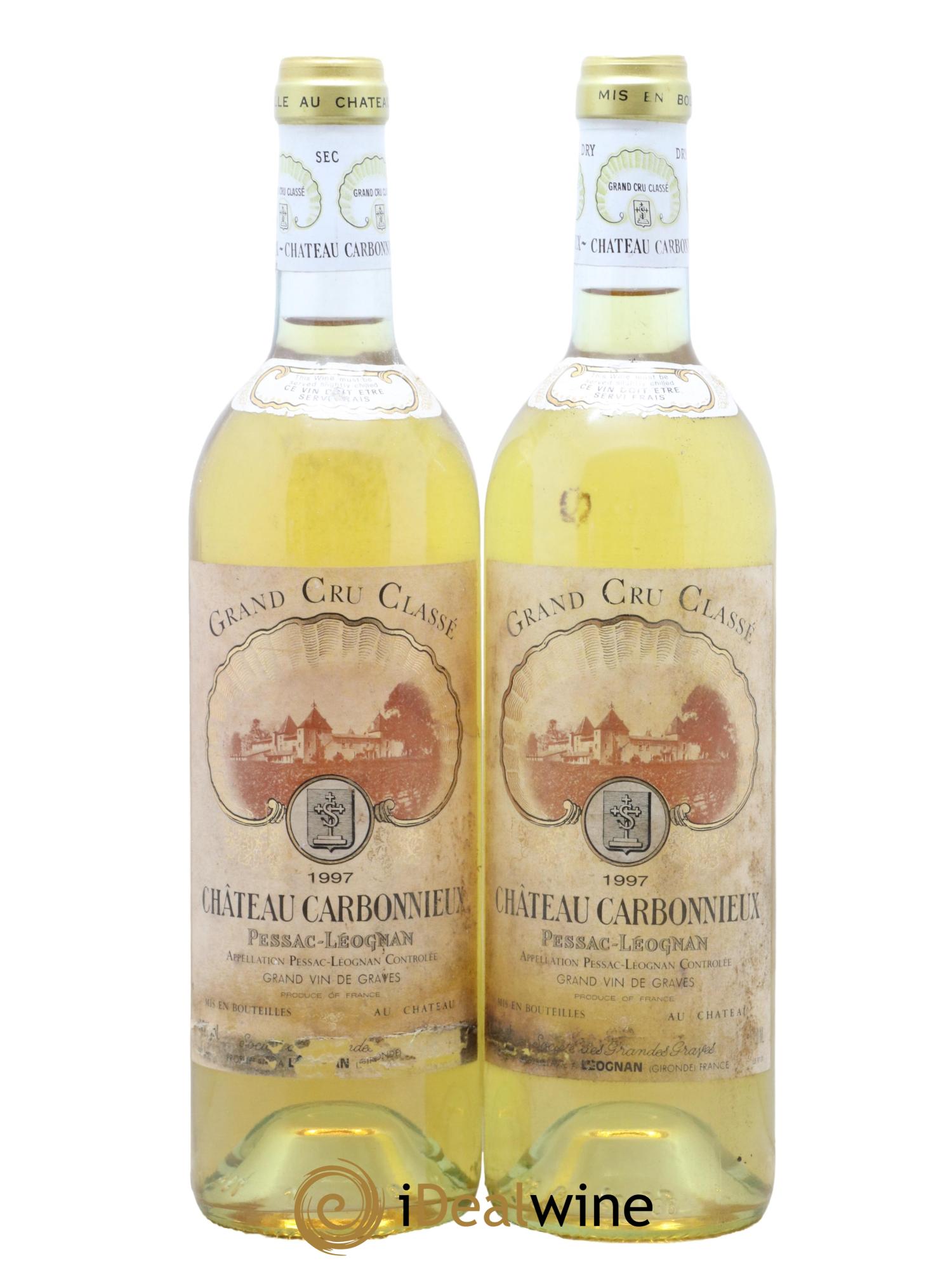 Château Carbonnieux Cru Classé de Graves  1997 - Lot de 2 bouteilles - 0