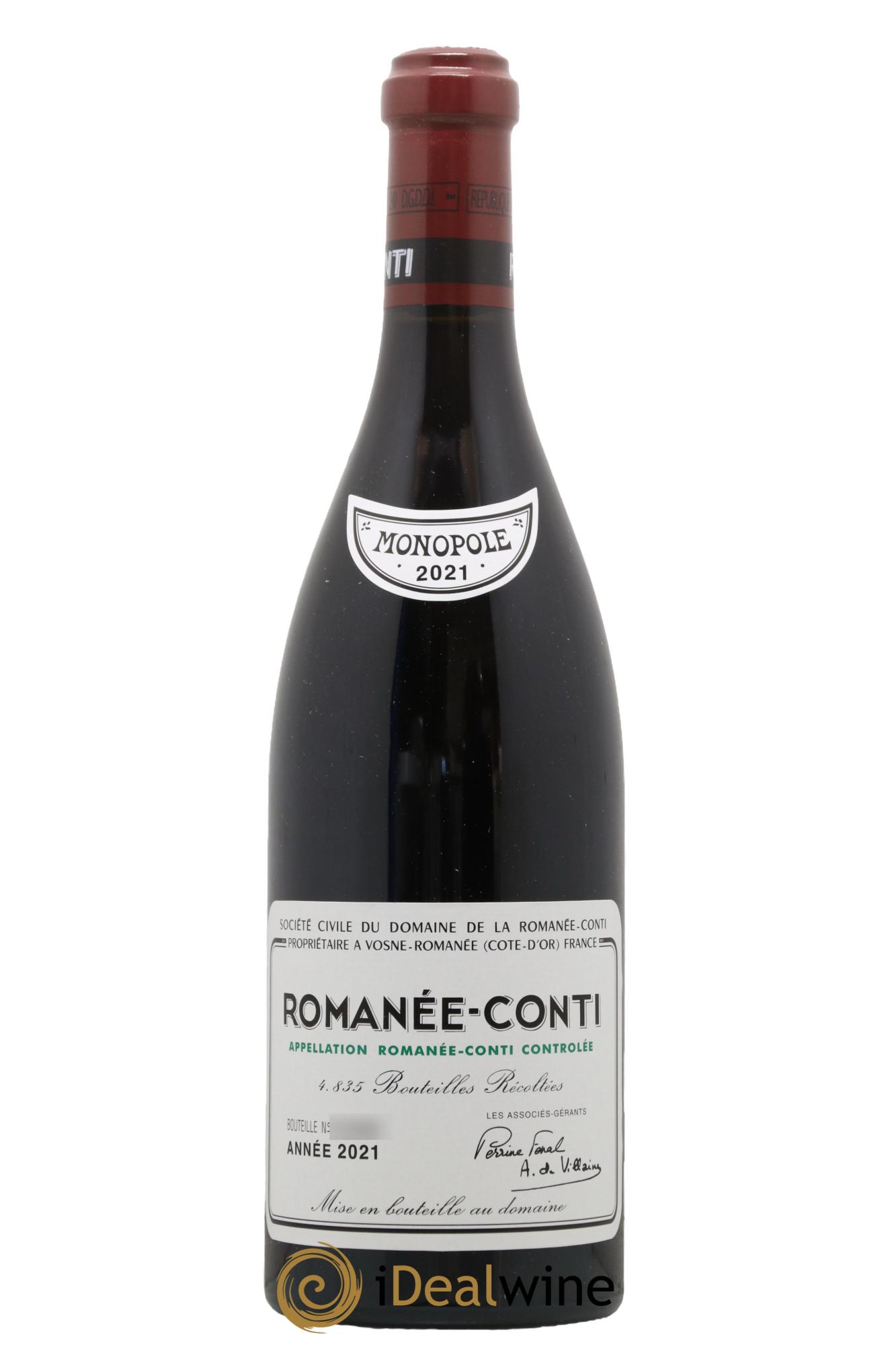 Romanée-Conti Grand Cru Domaine de la Romanée-Conti 2021 - Posten von 1 Flasche - 0