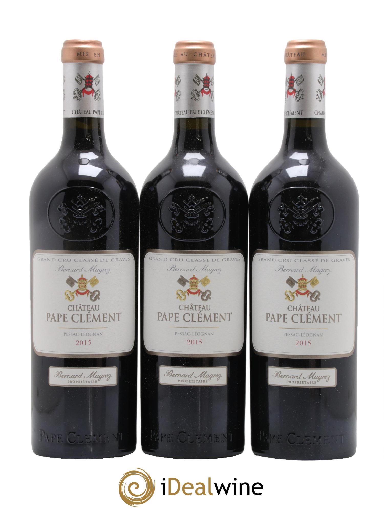 Château Pape Clément Cru Classé de Graves 2015 - Posten von 6 Flaschen - 2