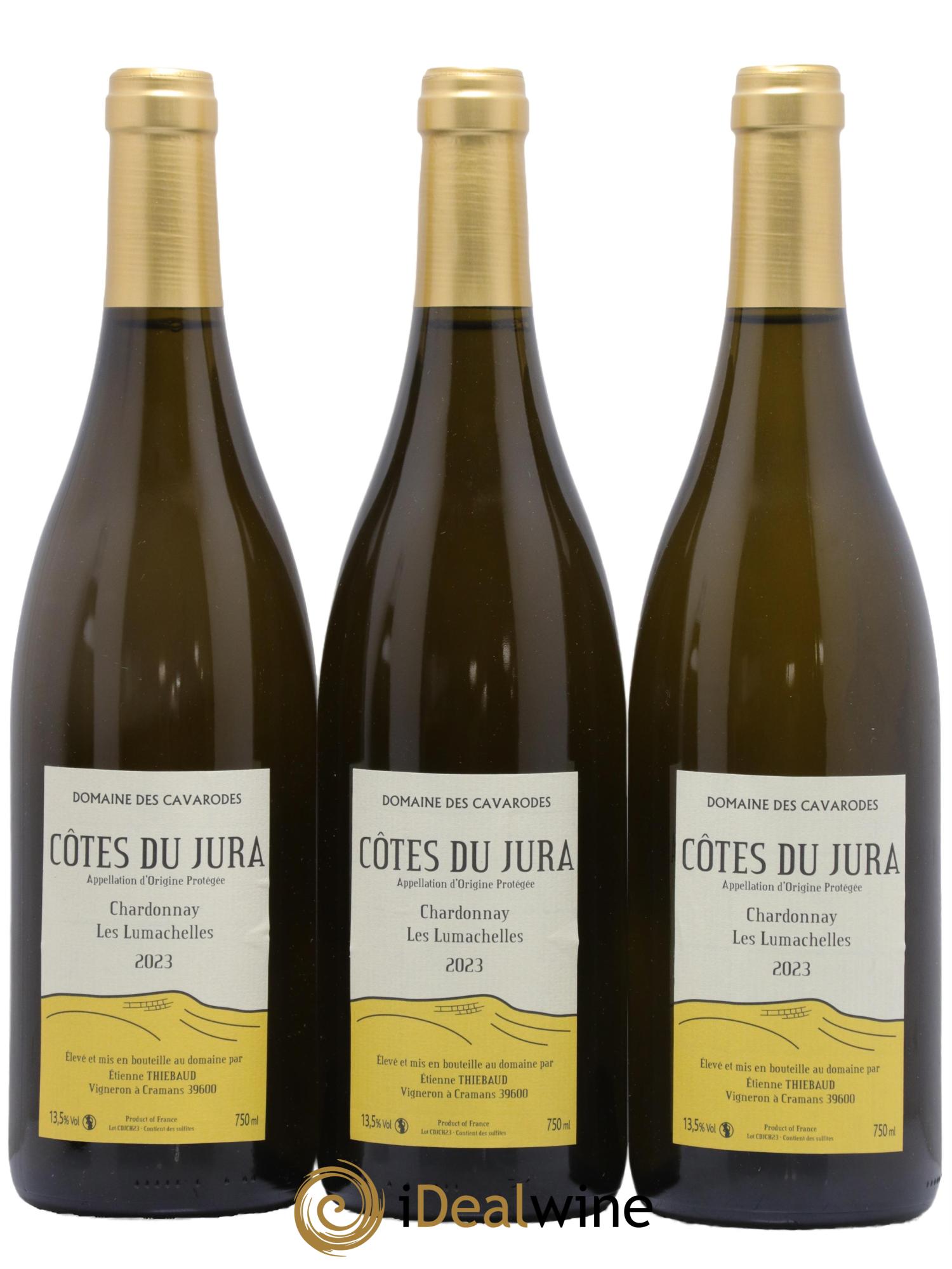 Côtes du Jura Chardonnay Les Lumachelles Cavarodes (Domaine des) - Etienne Thiébaud 2023 - Lot de 3 bouteilles - 0