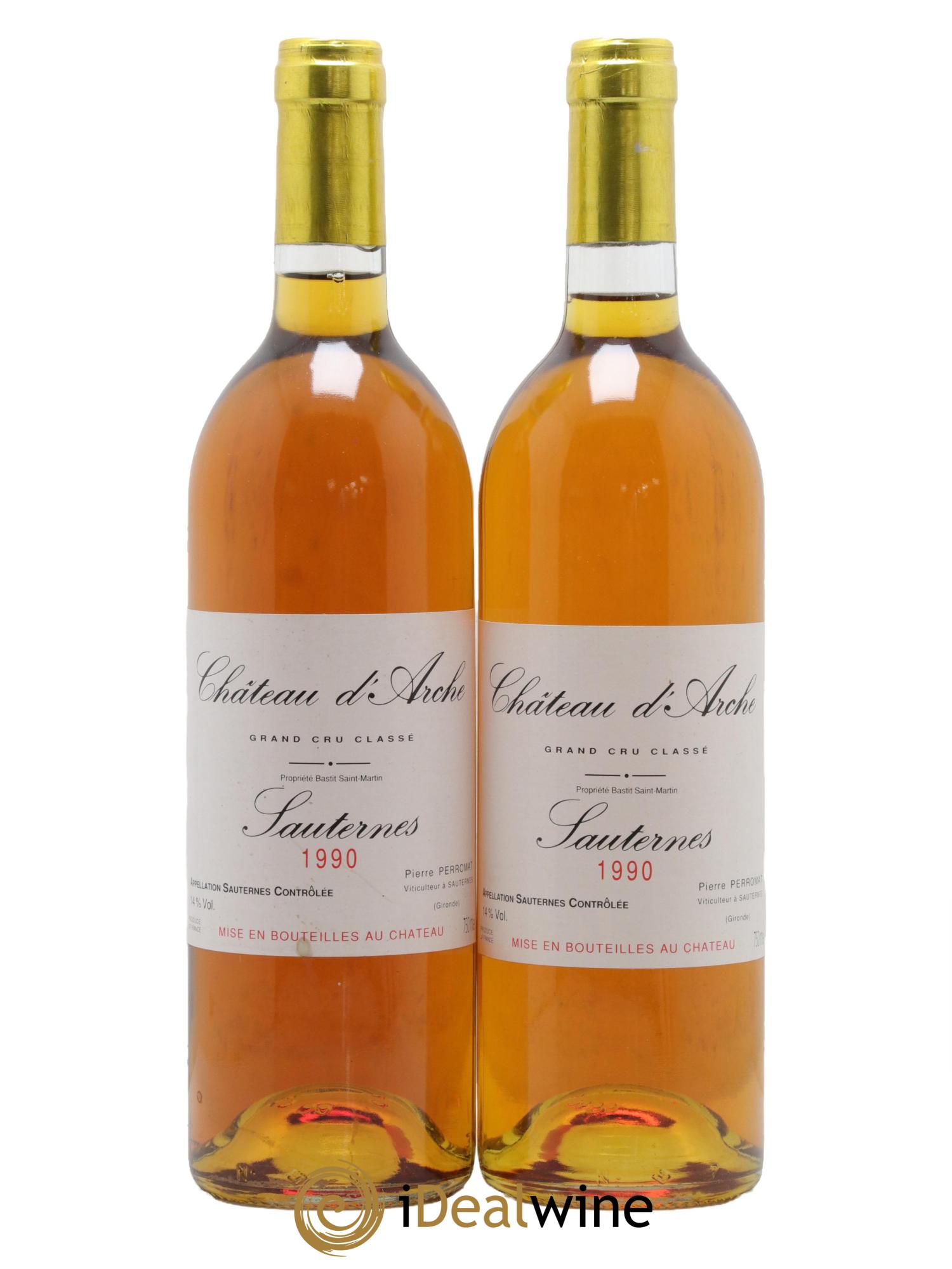 Château d' Arche 2ème Grand Cru Classé 1990 - Lot de 2 bouteilles - 0