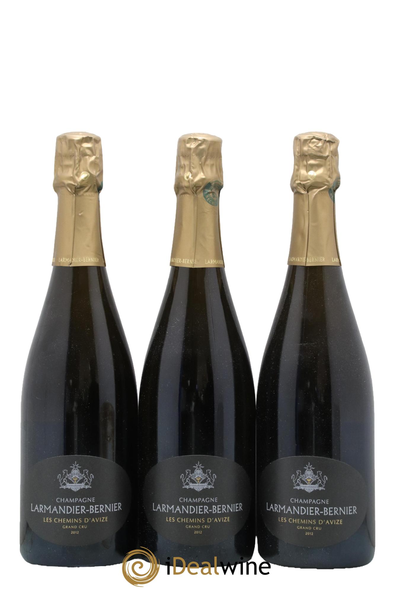 Les Chemins d'Avize Grand Cru Extra-Brut Larmandier-Bernier 2012 - Lot of 3 bottles - 0