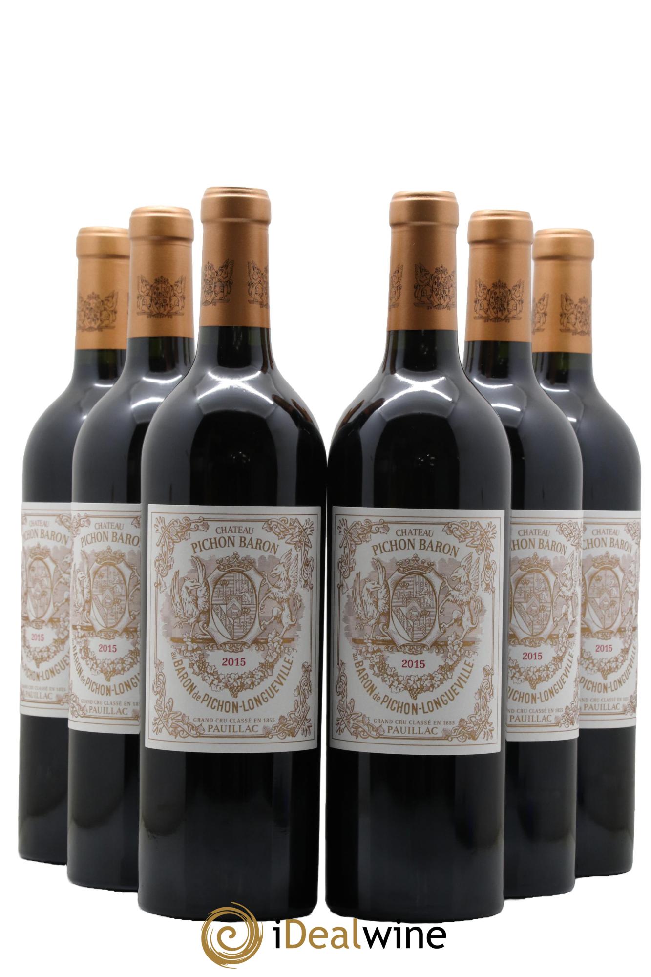 Pichon Longueville Baron 2ème Grand Cru Classé 2015 - Lotto di 6 bottiglie - 0