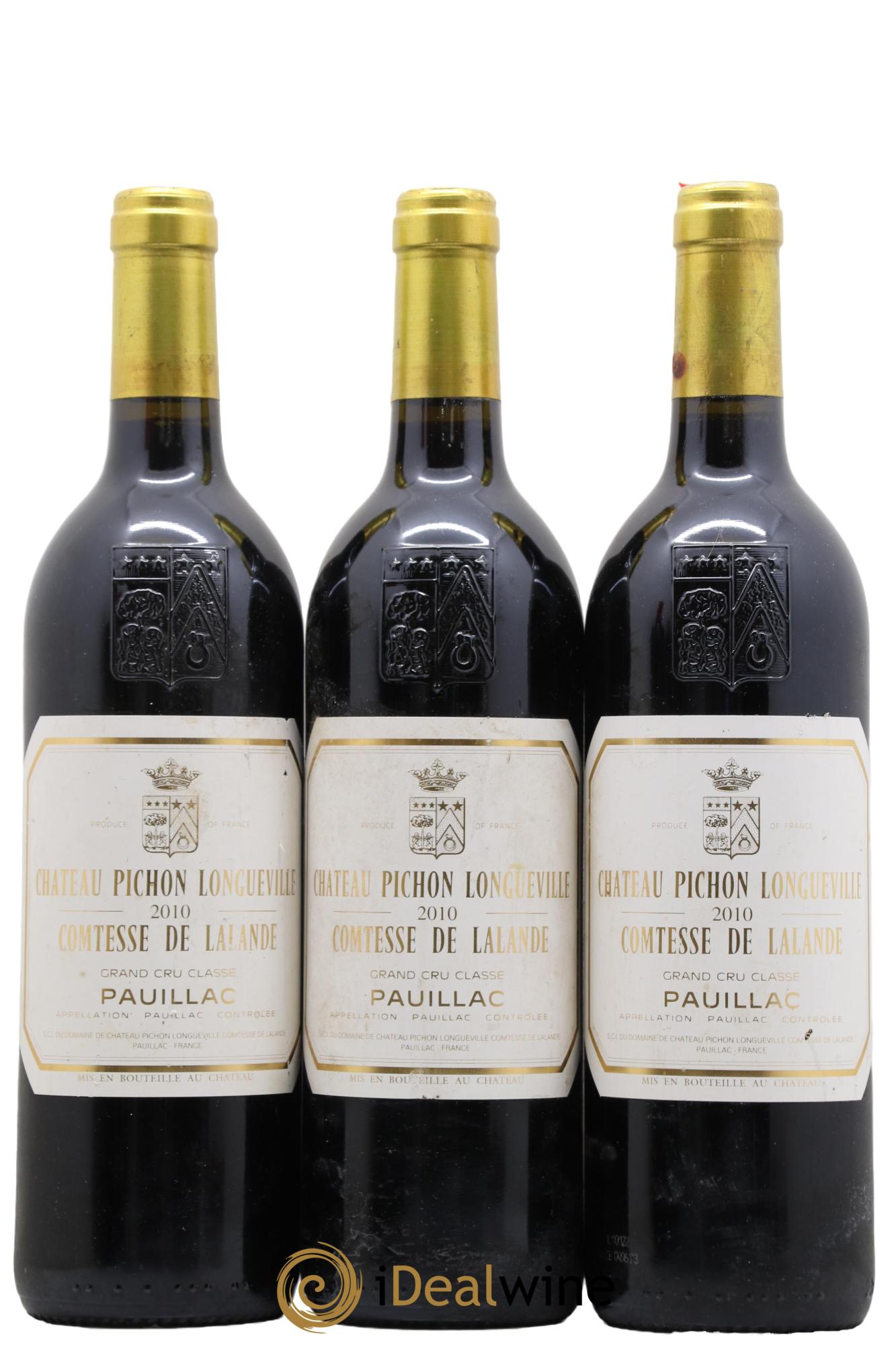 Château Pichon Longueville Comtesse de Lalande 2ème Grand Cru Classé  2010 - Lotto di 3 bottiglie - 0