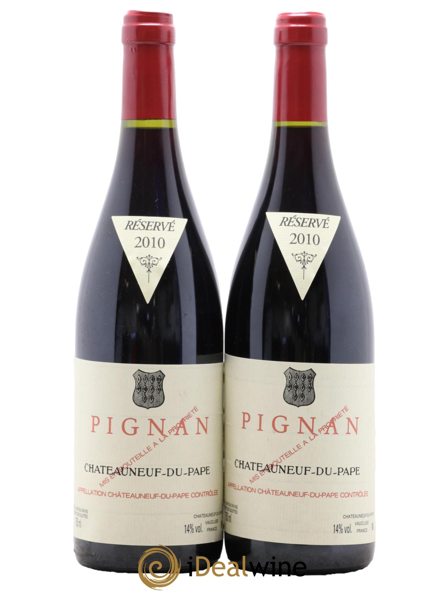 Châteauneuf-du-Pape Pignan Emmanuel Reynaud 2010 - Lot de 2 bouteilles - 0