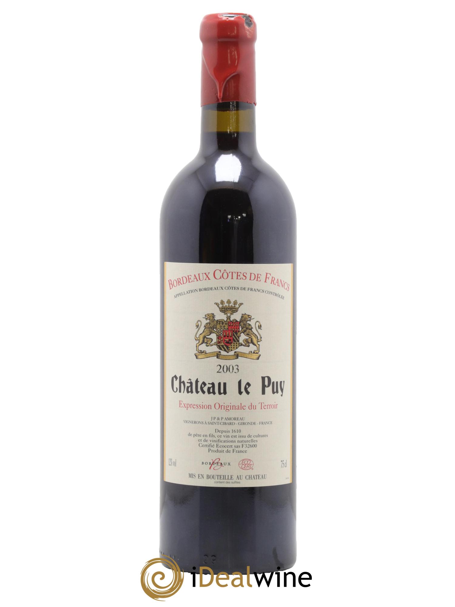 Château Le Puy 2003 - Posten von 1 Flasche - 0