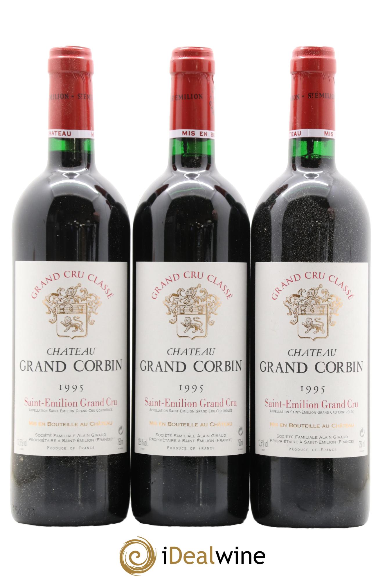 Château Grand Corbin Grand Cru Classé 1995 - Lot de 12 bouteilles - 4