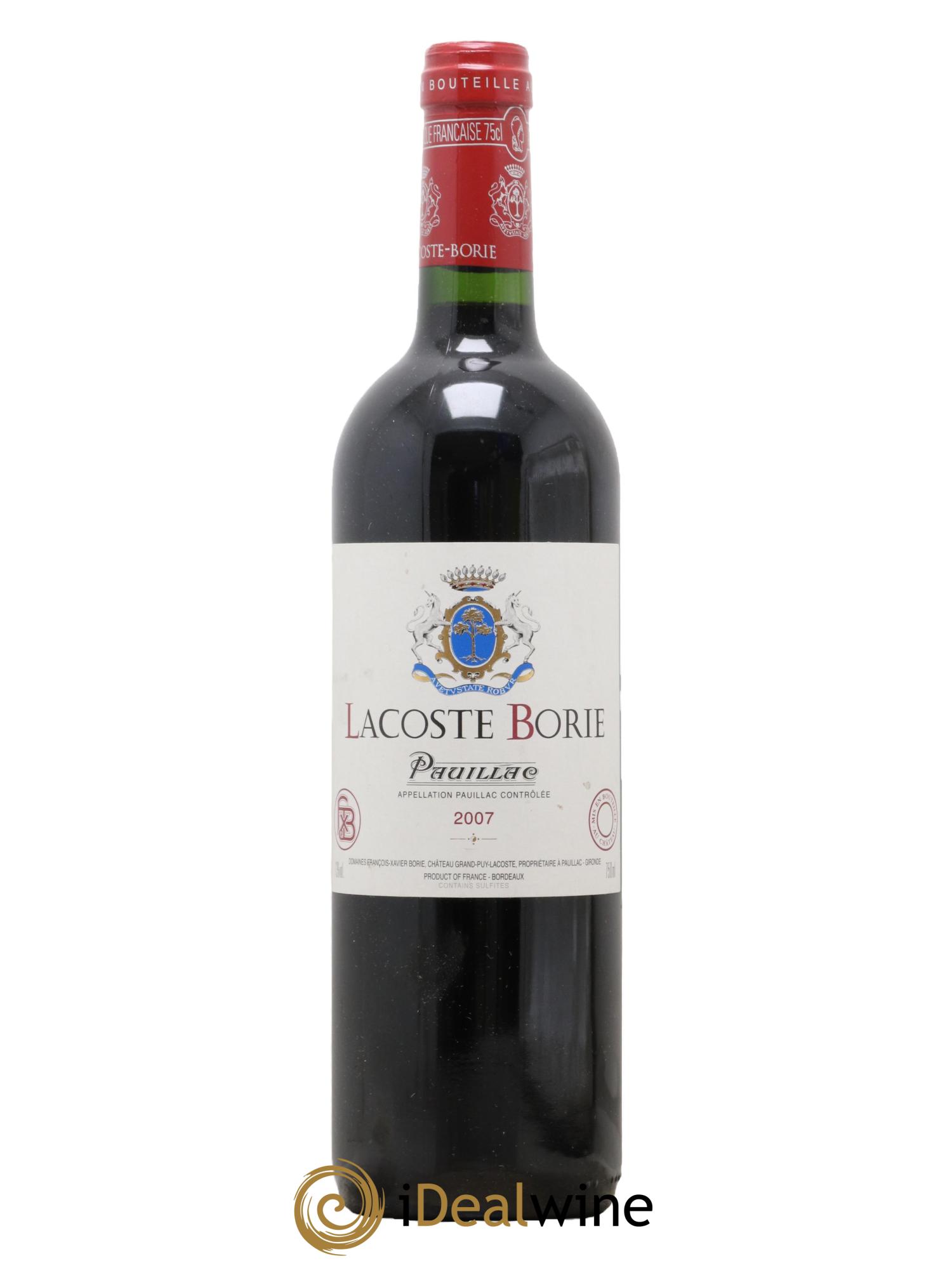 Lacoste Borie 2007 - Lot of 1 bottle - 0