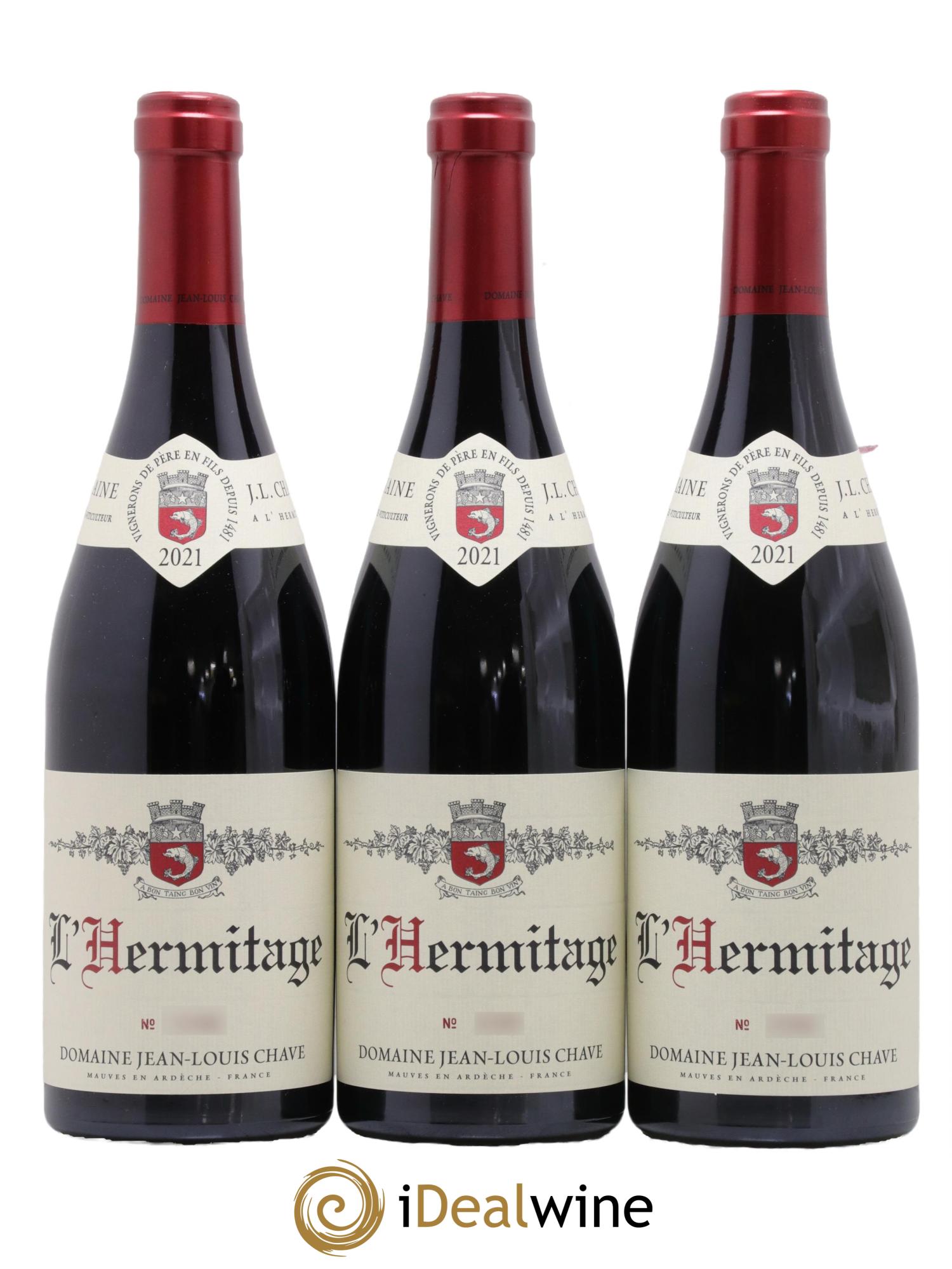 Hermitage Jean-Louis Chave 2021 - Lot de 3 bouteilles - 0