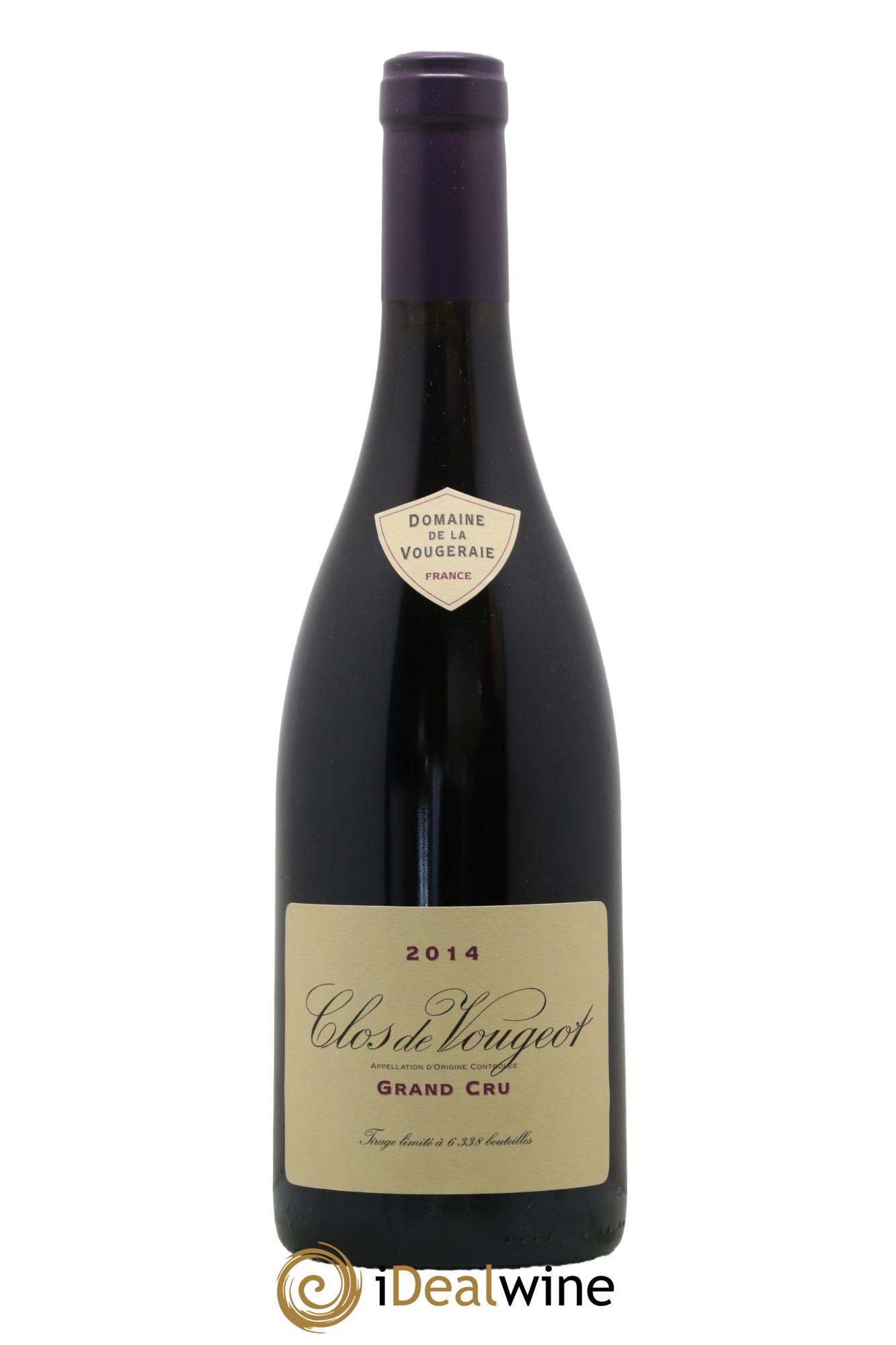 Clos de Vougeot Grand Cru La Vougeraie 2014 - Lot de 1 bouteille - 0