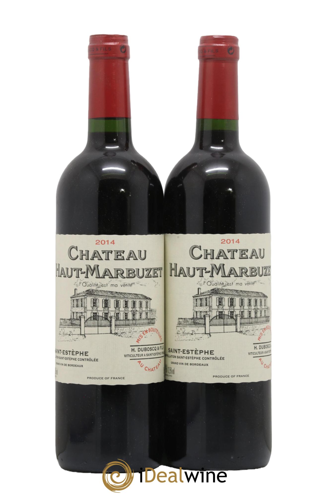 Château Haut Marbuzet 2014 - Lotto di 2 bottiglie - 0