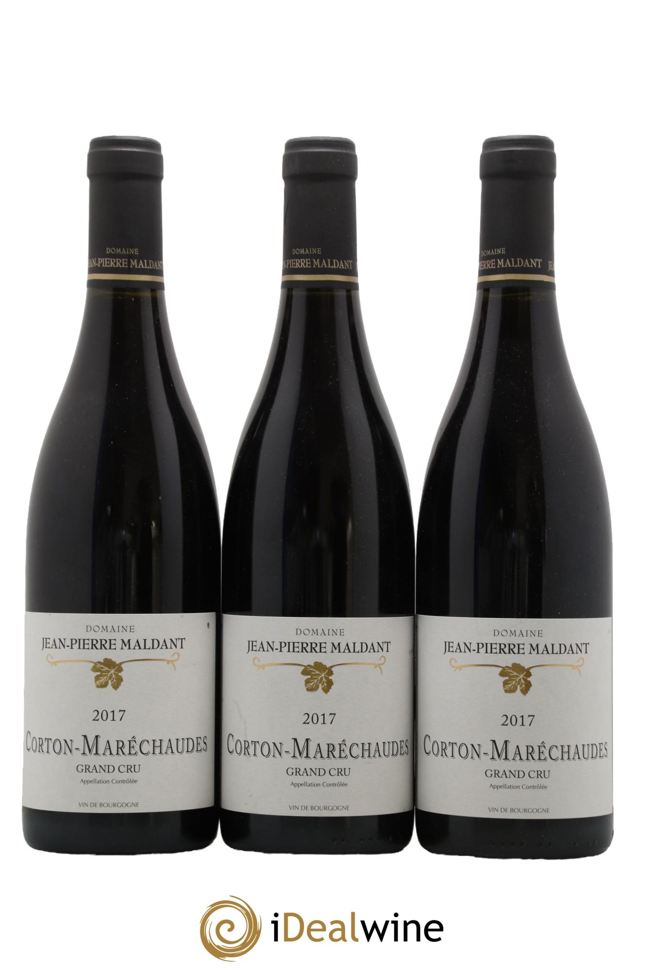 Corton Grand Cru Marechaudes J.P. Maldant 2017 - Lotto di 3 bottiglie - 0