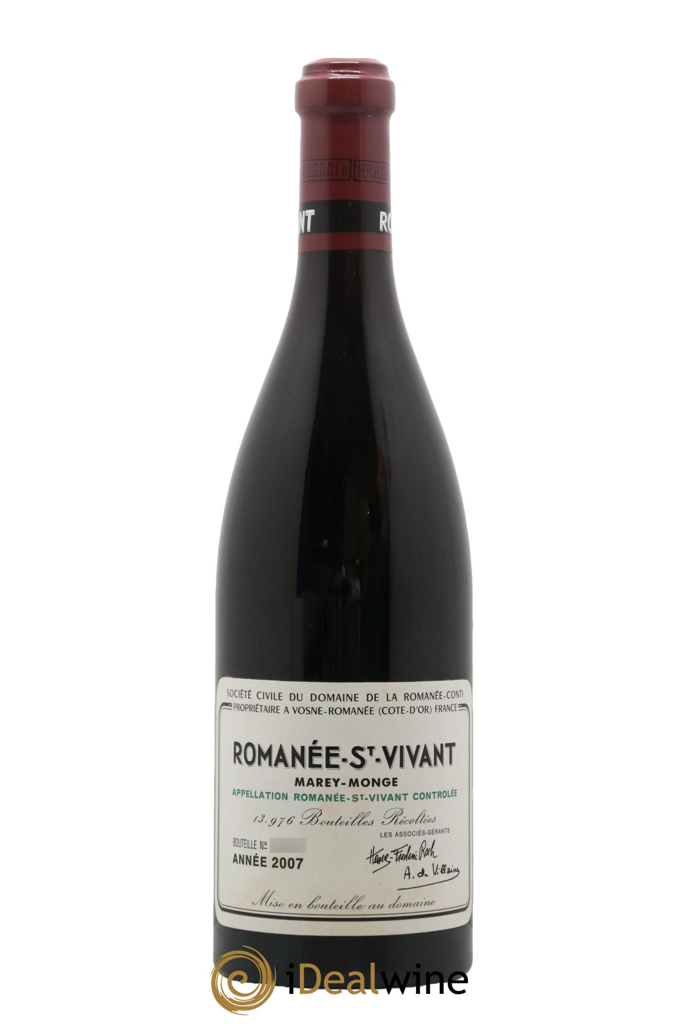 Romanée-Saint-Vivant Grand Cru Domaine de la Romanée-Conti 2007 - Lotto di 1 bottiglia - 0