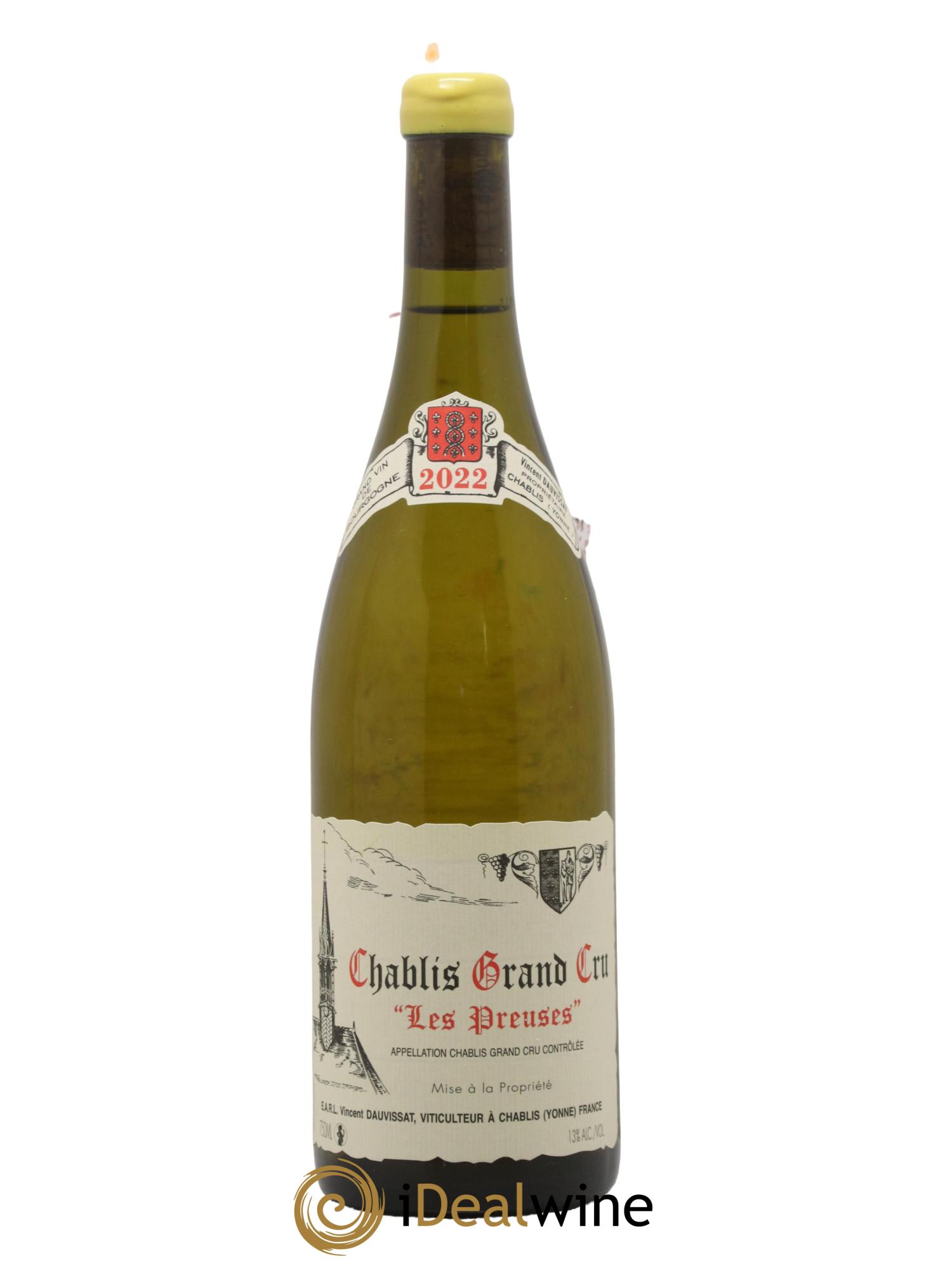 Chablis Grand Cru Les Preuses Vincent Dauvissat (Domaine) 2022 - Lotto di 1 bottiglia - 0