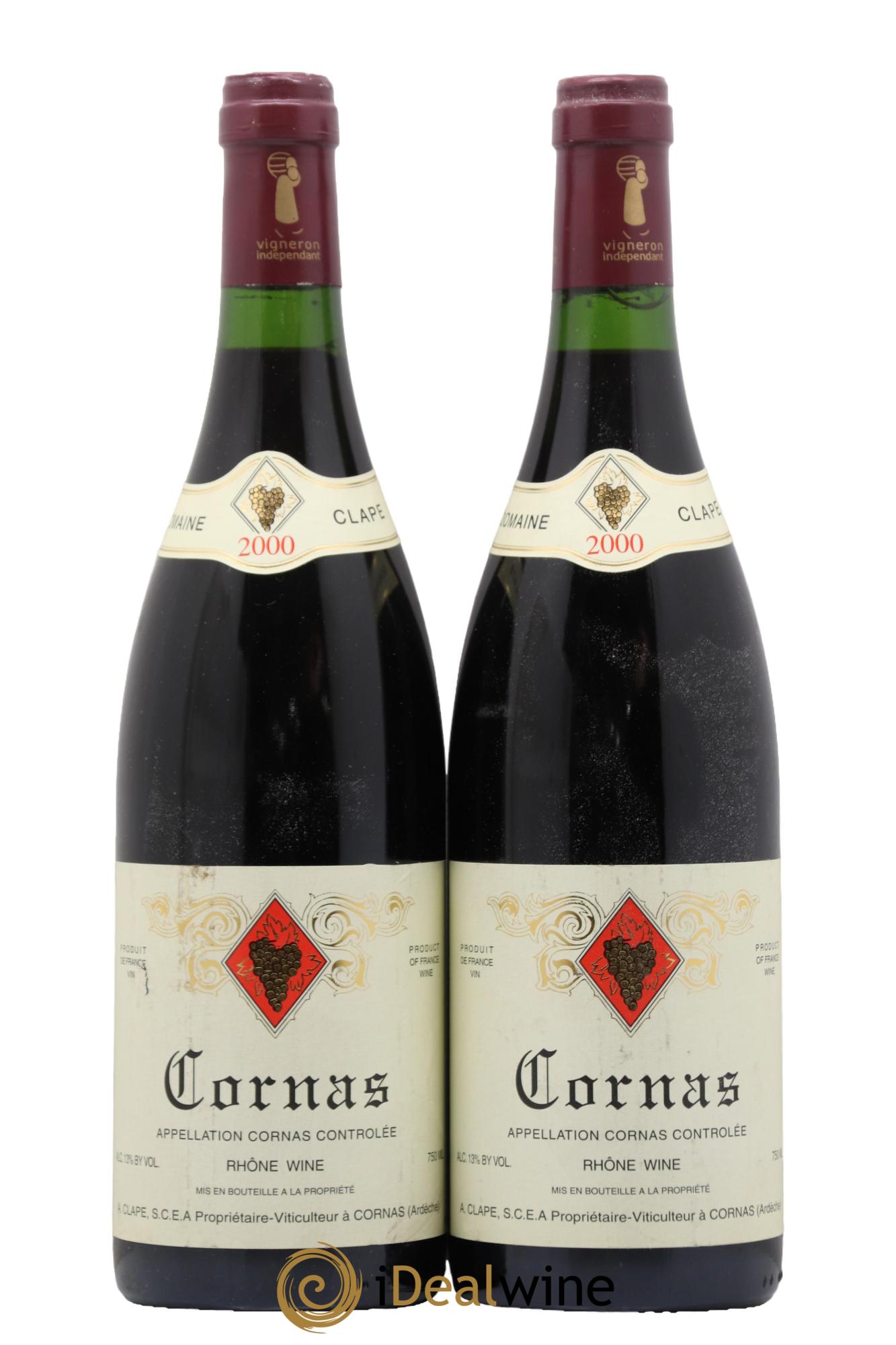 Cornas Auguste Clape 2000 - Lot of 2 bottles - 0