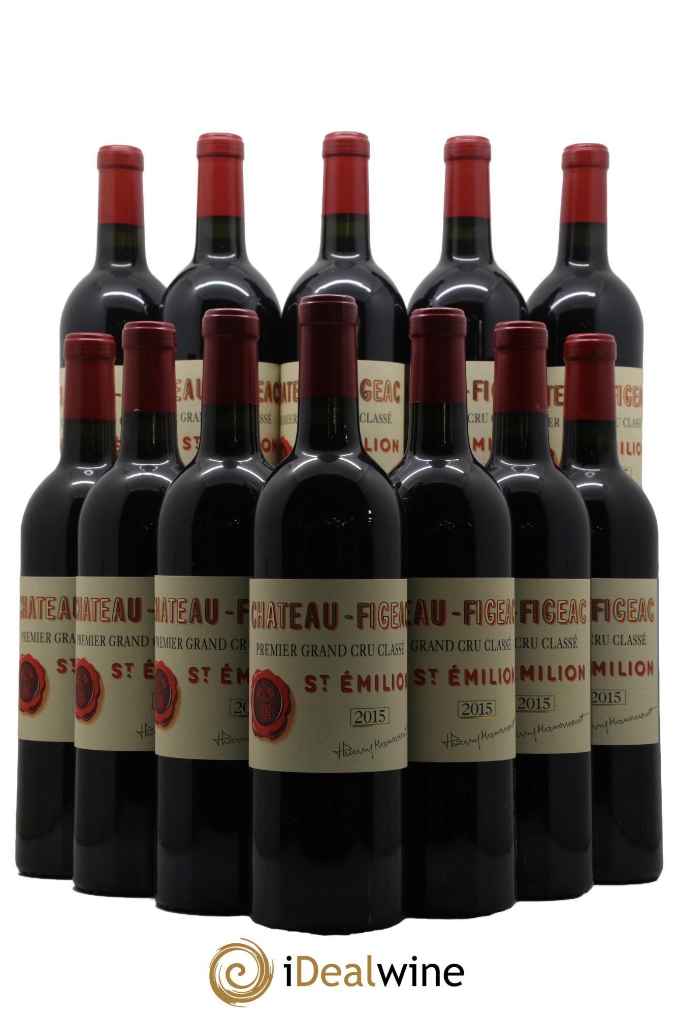 Château Figeac 1er Grand Cru Classé A 2015 - Lot de 12 bouteilles - 0