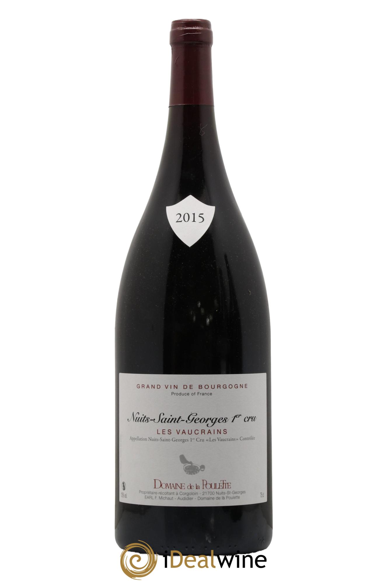 Nuits Saint-Georges 1er Cru Les Vaucrains Domaine De La Poulette 2015 - Lot de 1 magnum - 0