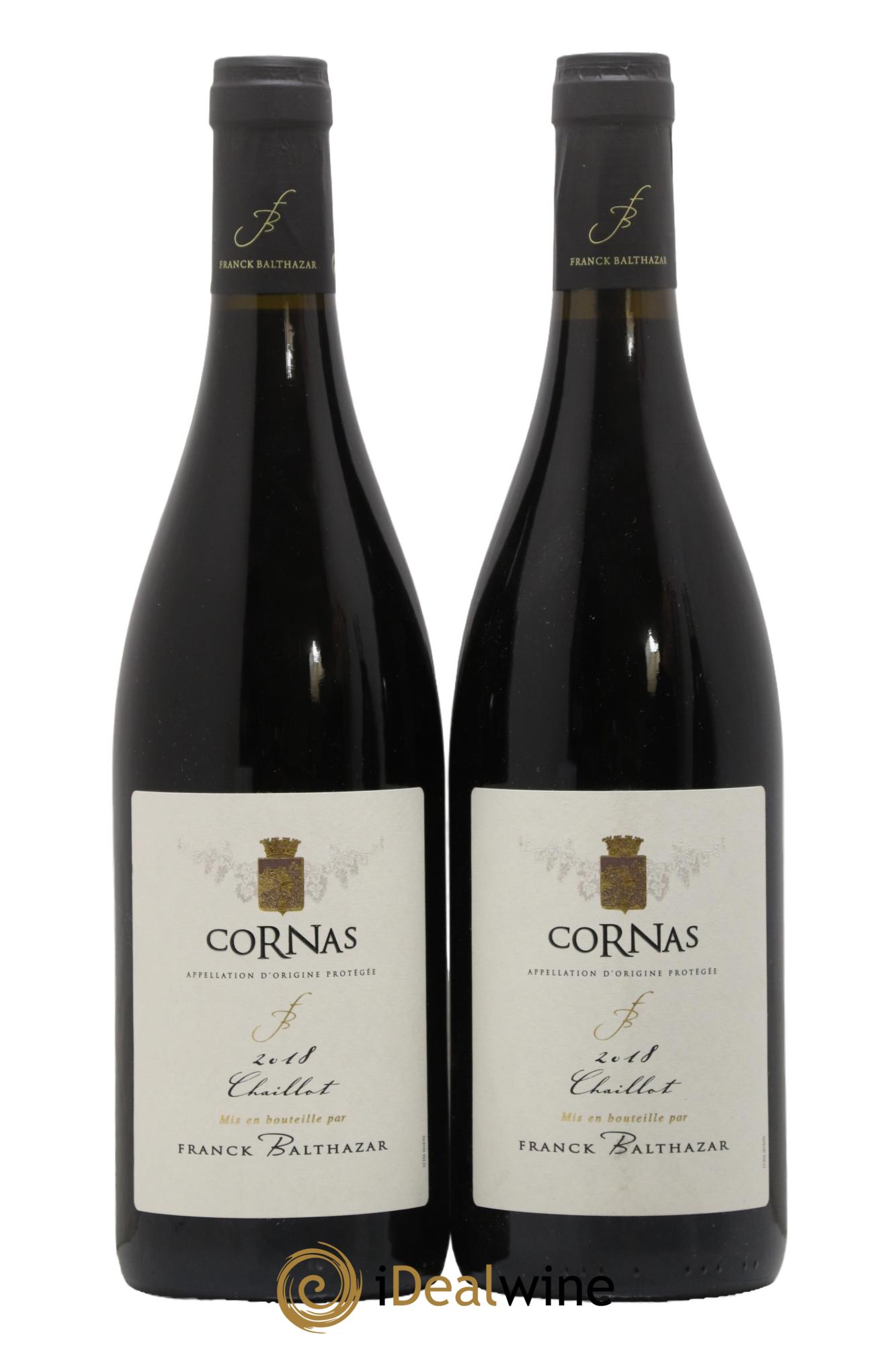 Cornas Chaillot Franck Balthazar (Domaine) 2018 - Lot de 2 bouteilles - 0